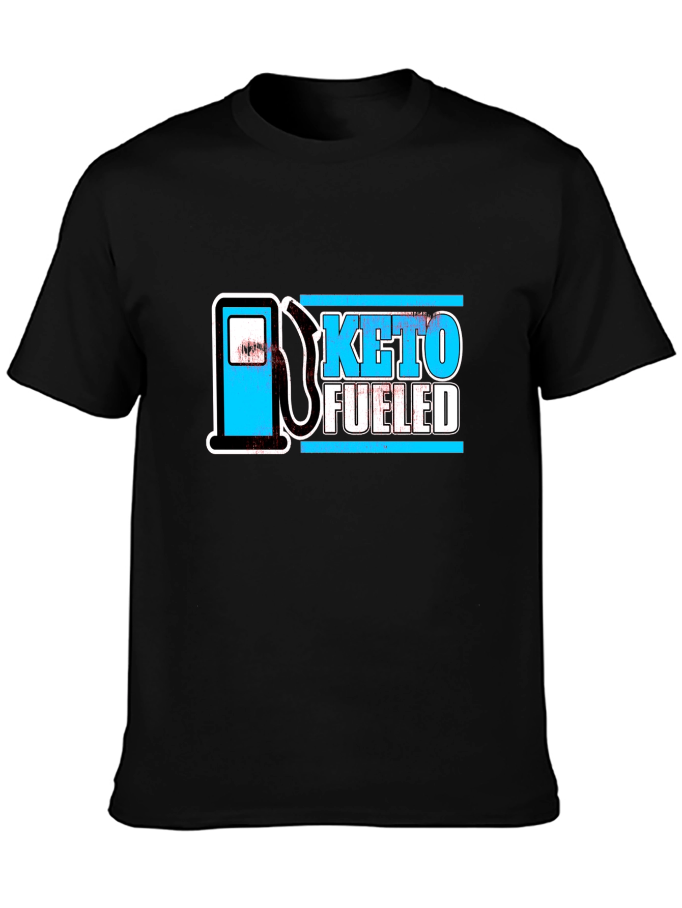 Black Keto Fueled Black T-Shirt view 3