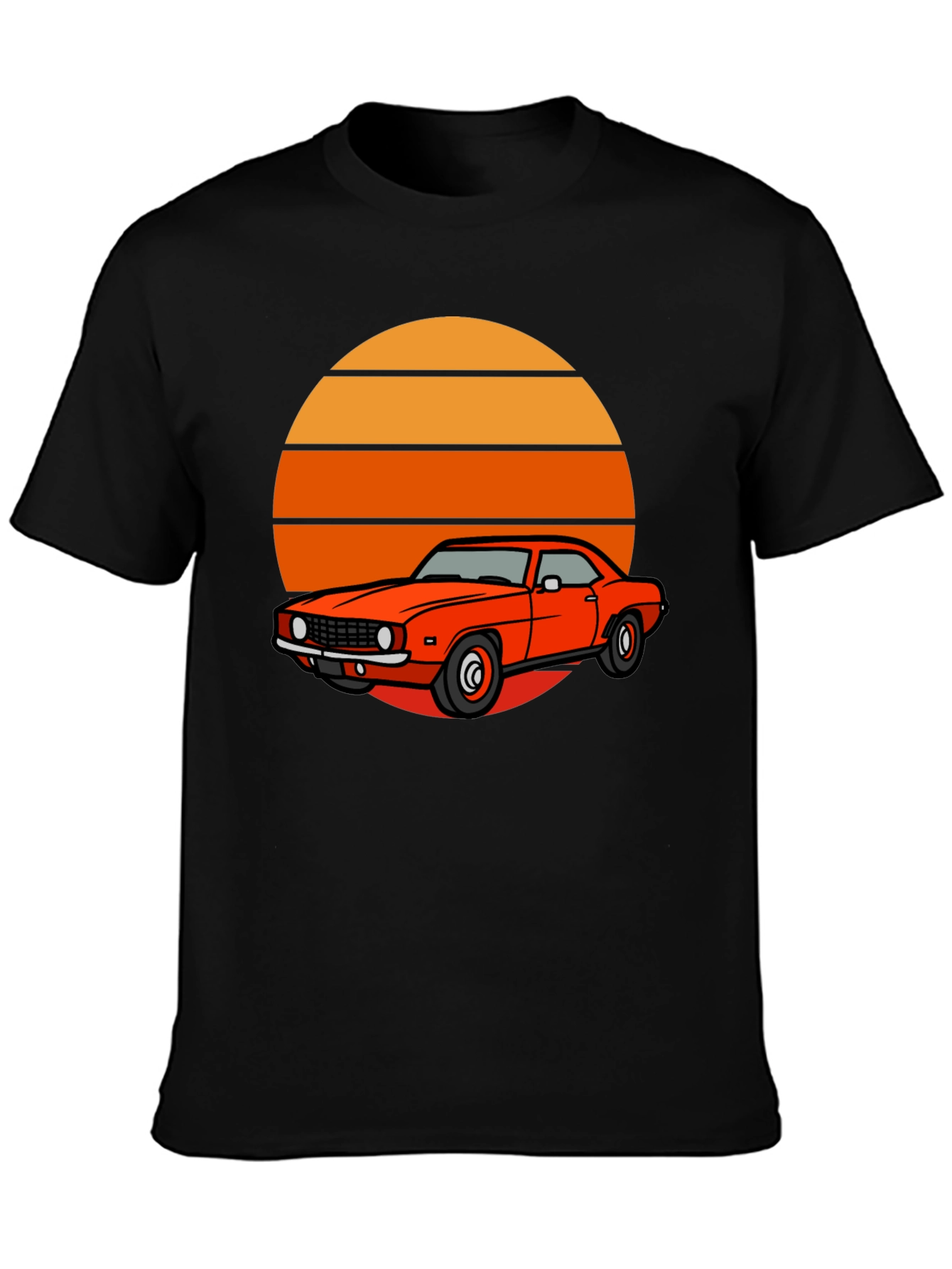 Black Retro Car Graphic Tee - Vintage Style view 3