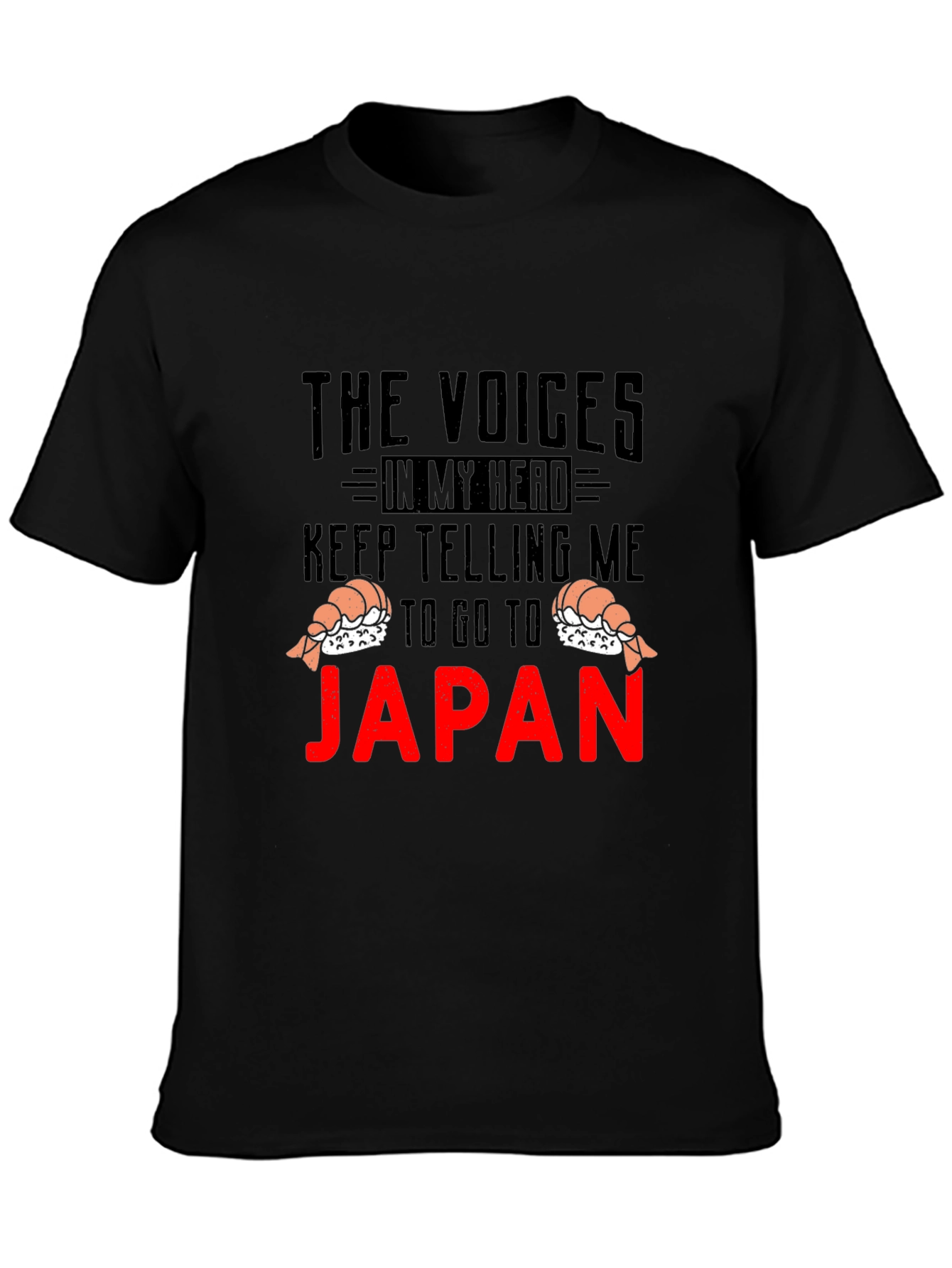 Black Voices in My Head Japan T-Shirt view 3