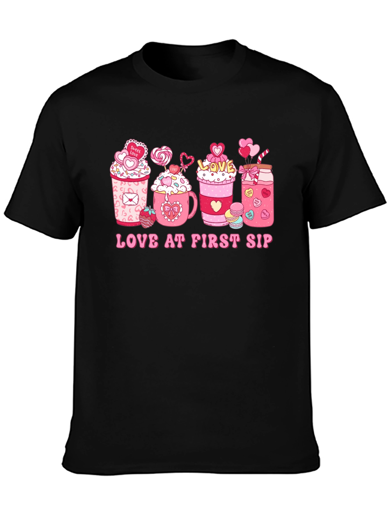 Love at First Sip Valentine's Day T-shirt - 3