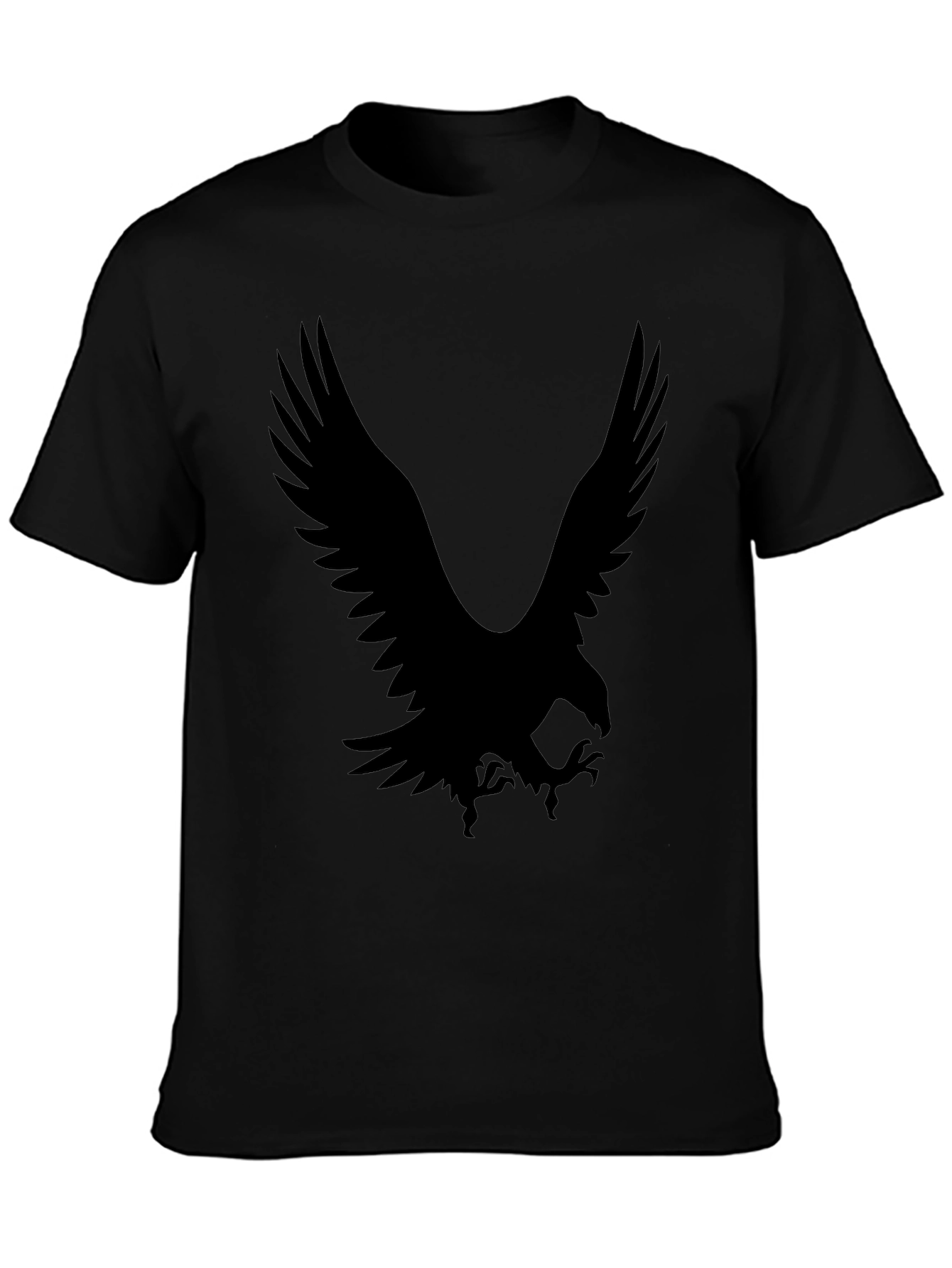 Black Black Eagle Graphic T-Shirt - Stylish Men's Tee view 3