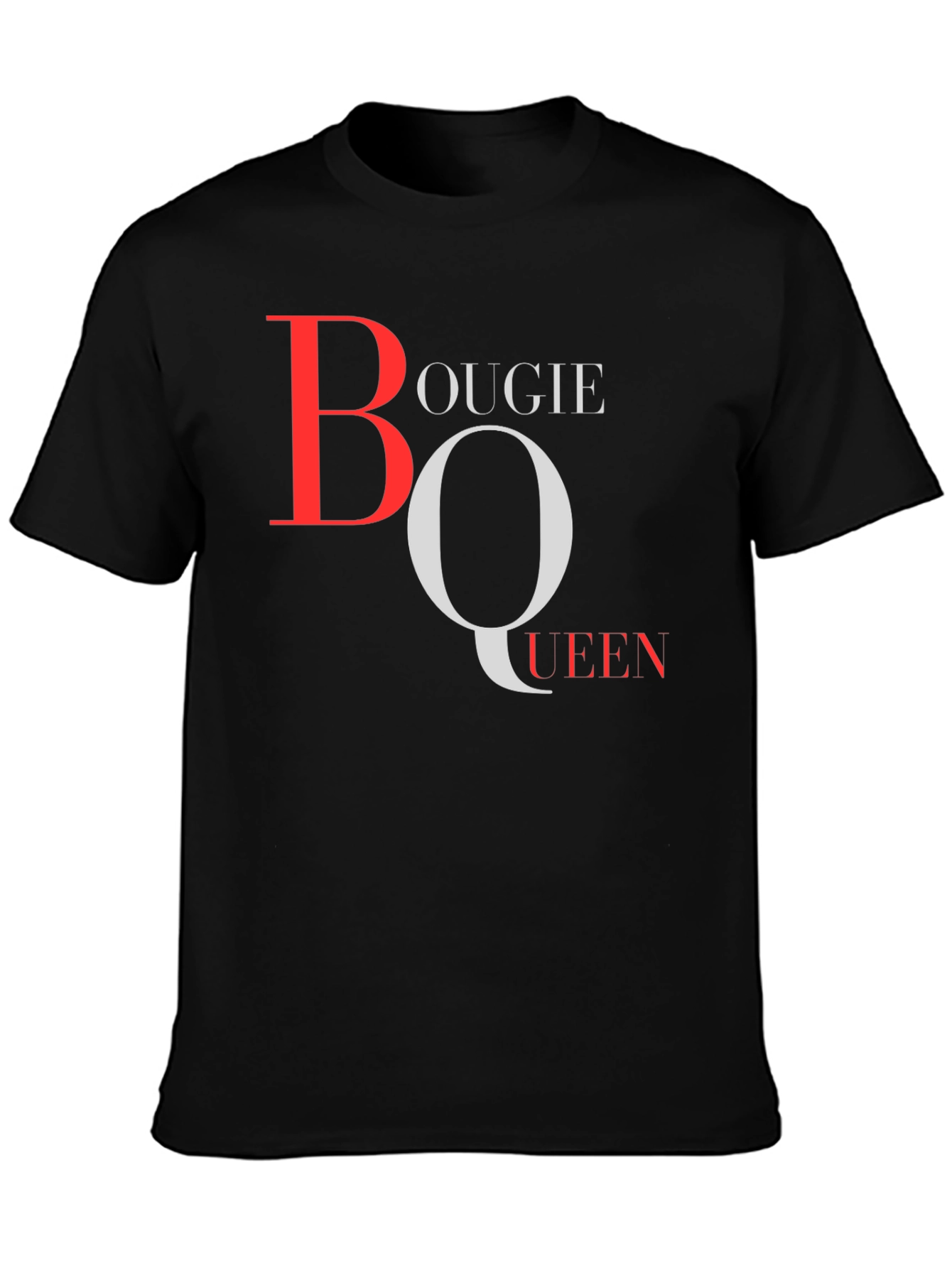 Black Bougie Queen Graphic T-Shirt - Stylish Crew Neck Tee view 3