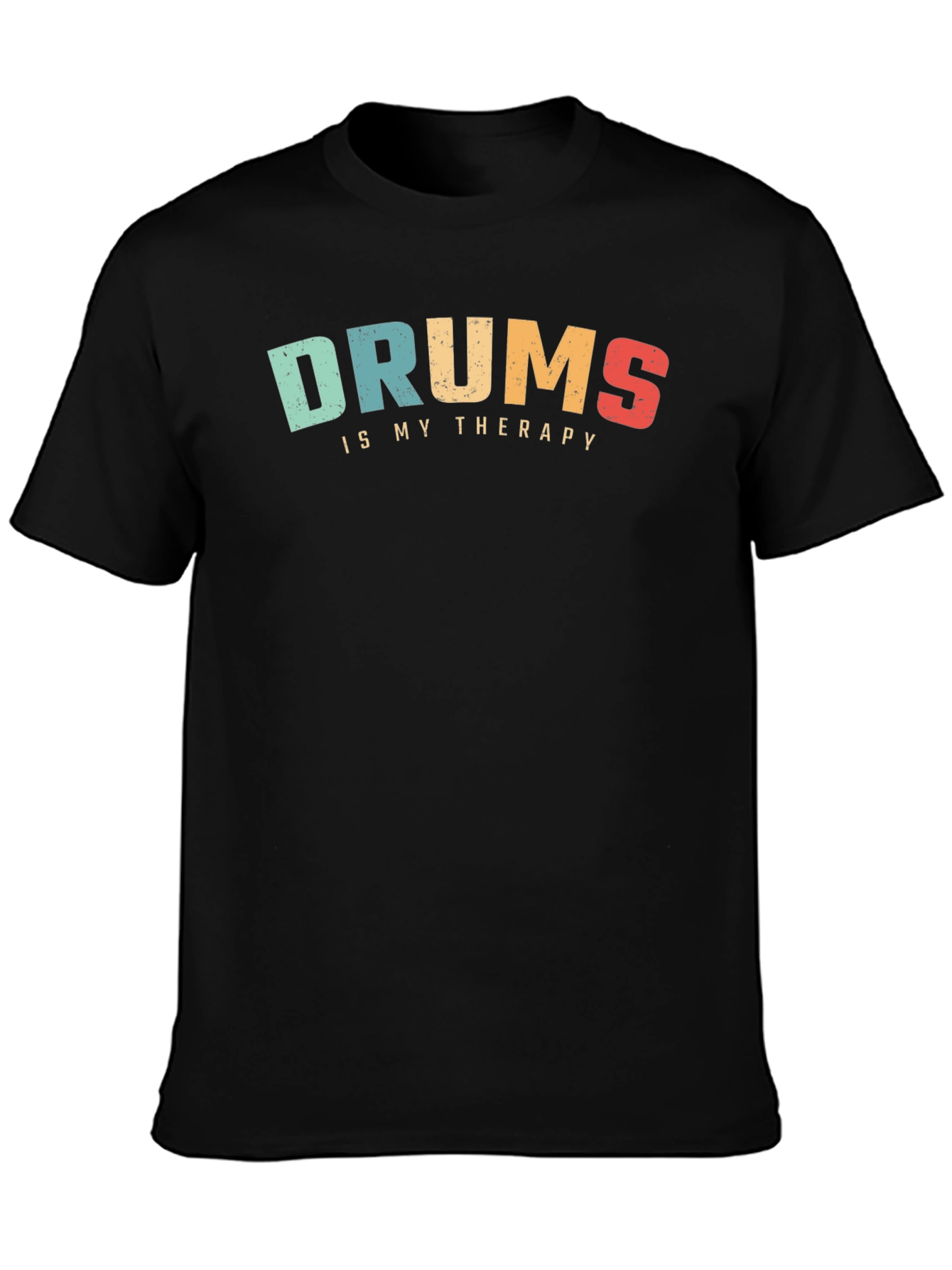 Black Drums Therapy Tee - Musician's Comfort view 3