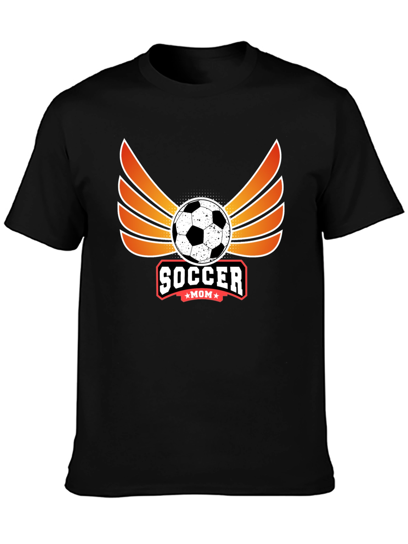 Black Soccer Mom Graphic T-Shirt view 3