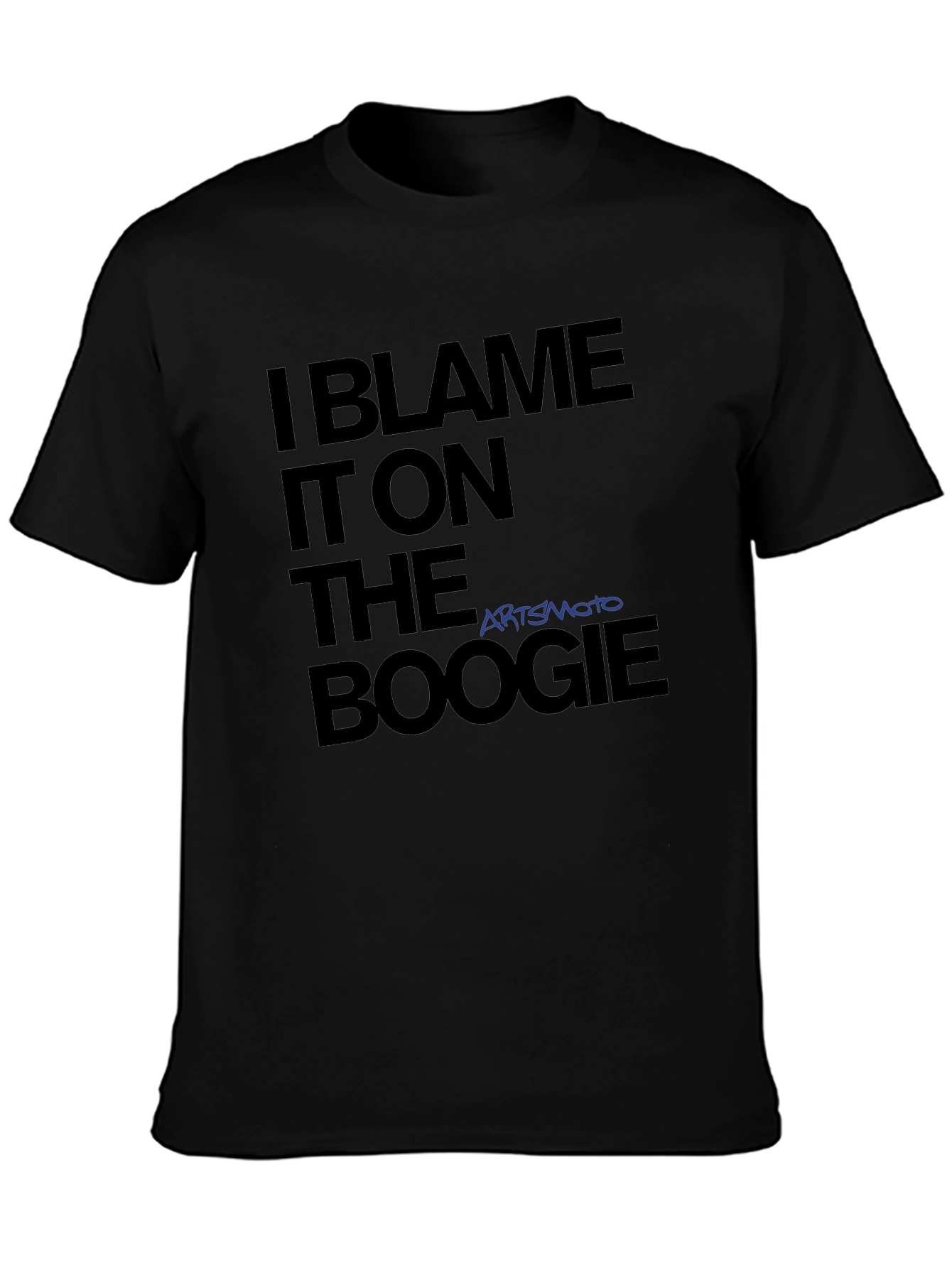 Black I Blame It On The Boogie T-Shirt view 3