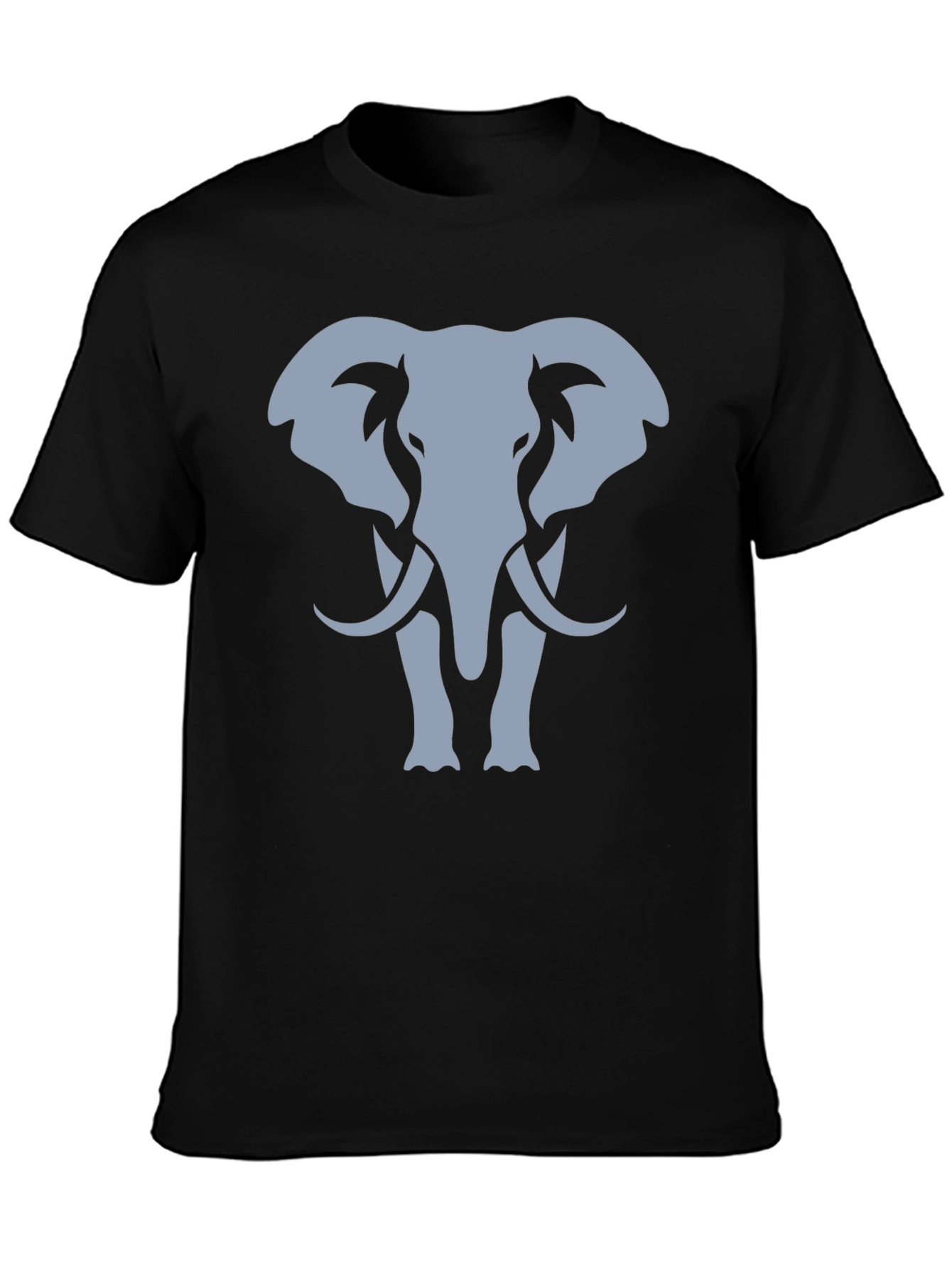 Black Elephant Graphic T-Shirt - Black Cotton Tee view 3