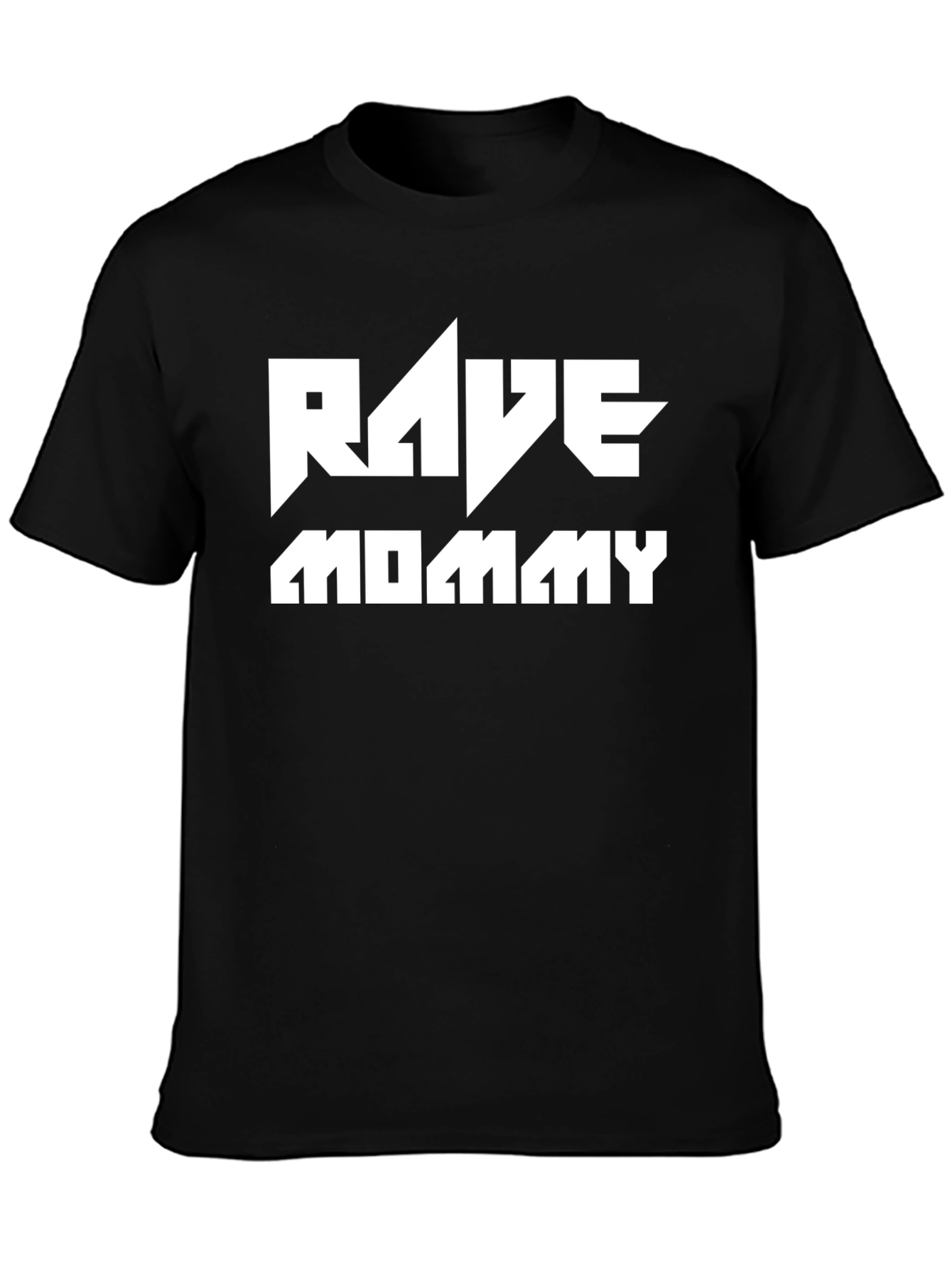 Black Rave Mommy Black T-Shirt view 3