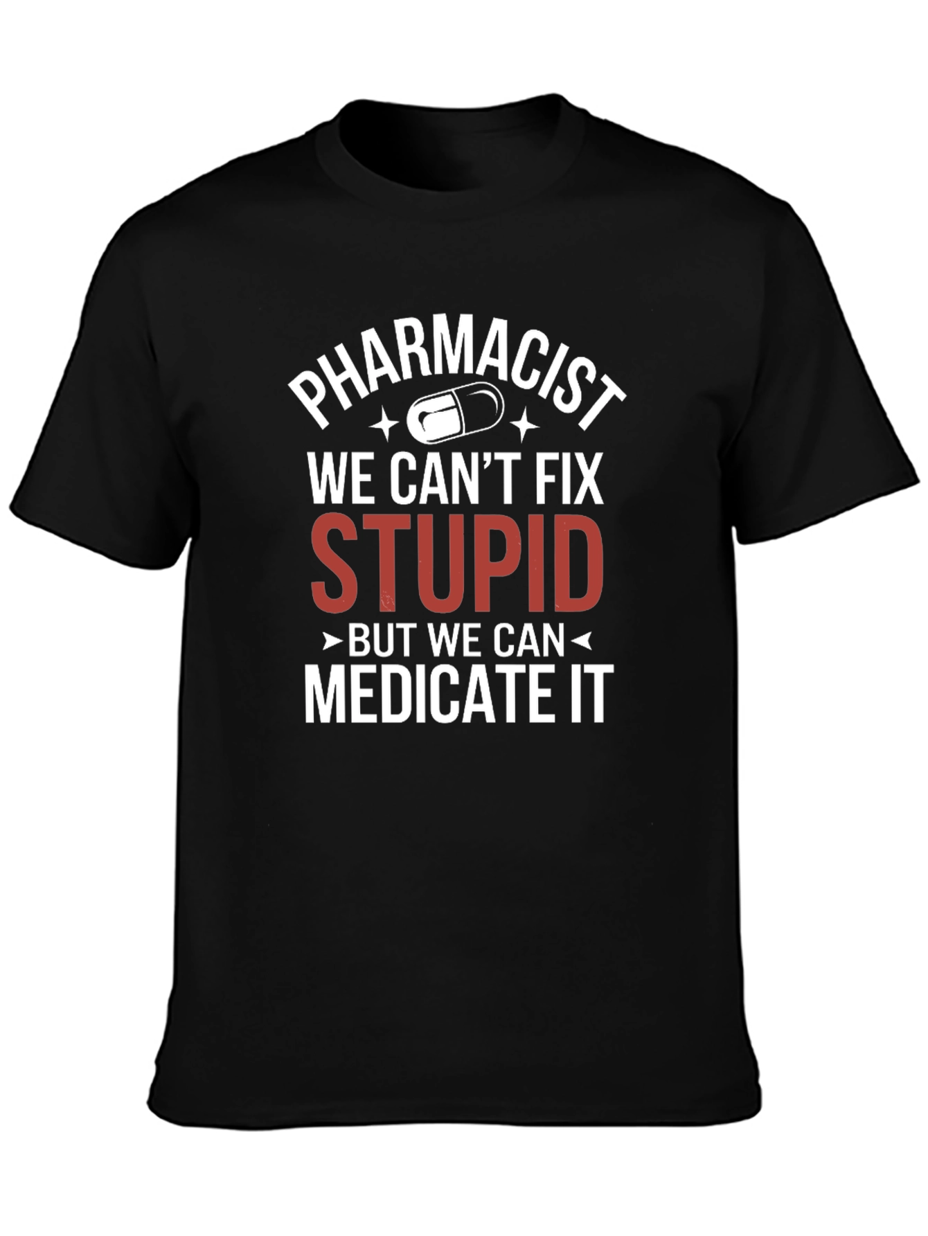 Black Pharmacist Medicate It T-Shirt view 3