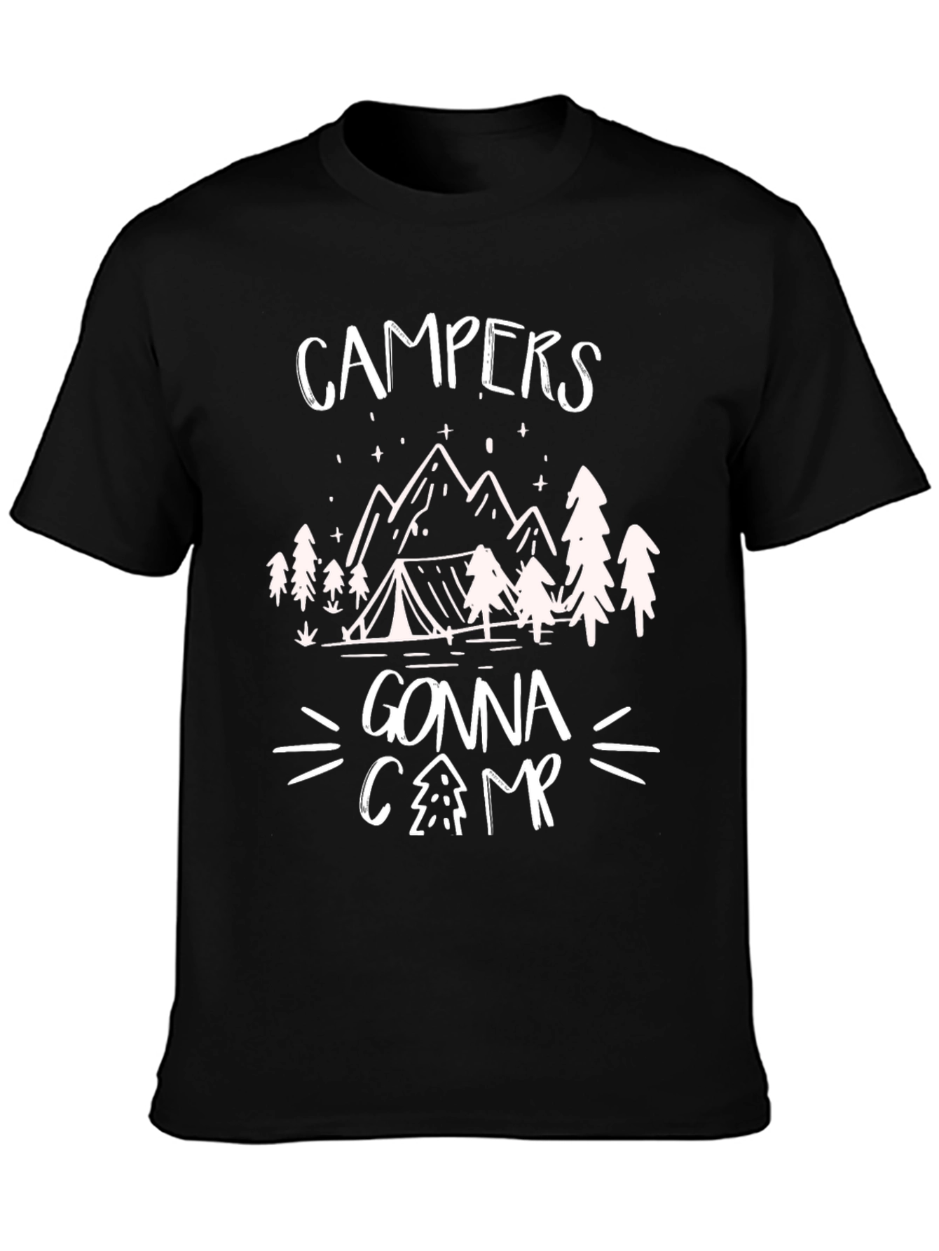 Black Campers Gonna Camp Graphic Tee view 3
