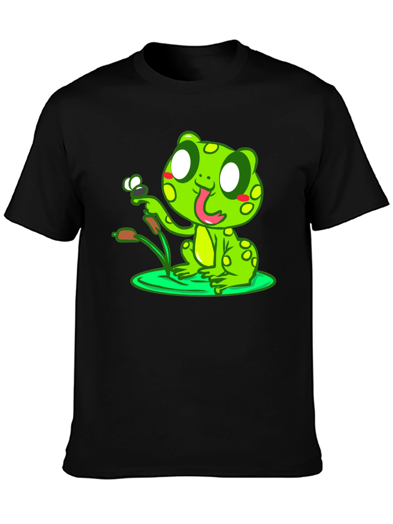 Black Frog Graphic Black T-Shirt view 3