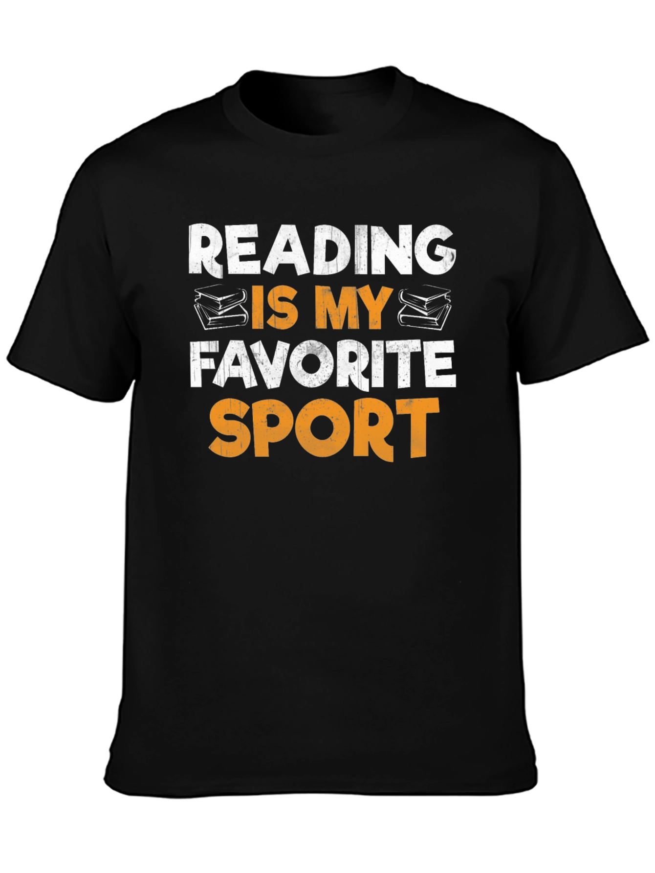 Black Reading Is My Favorite Sport Graphic Tee view 3