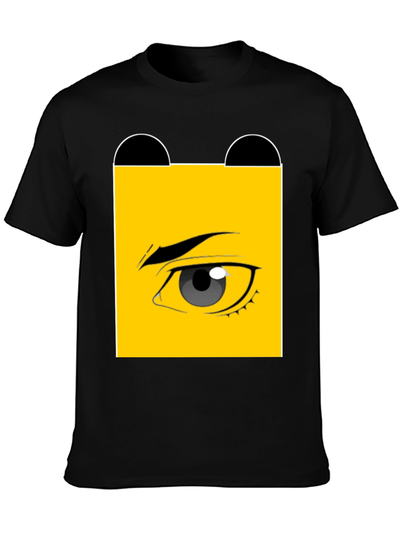Black Eye Graphic Black T-Shirt - Unique Design view 3
