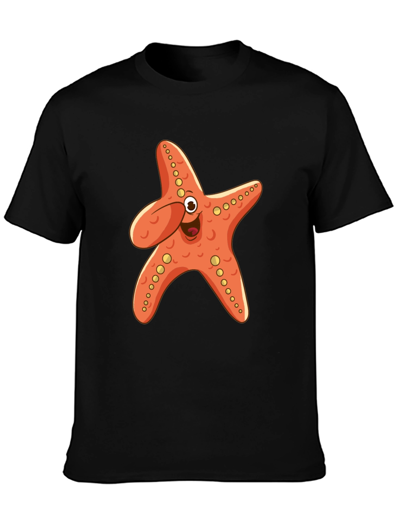Black Starfish Graphic Tee - Fun & Unique Design view 3