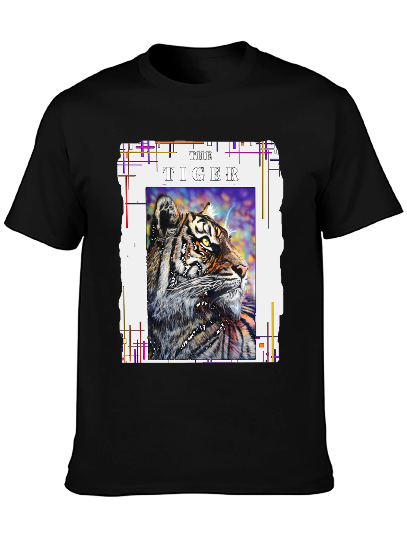 Black The Tiger Graphic T-Shirt view 3
