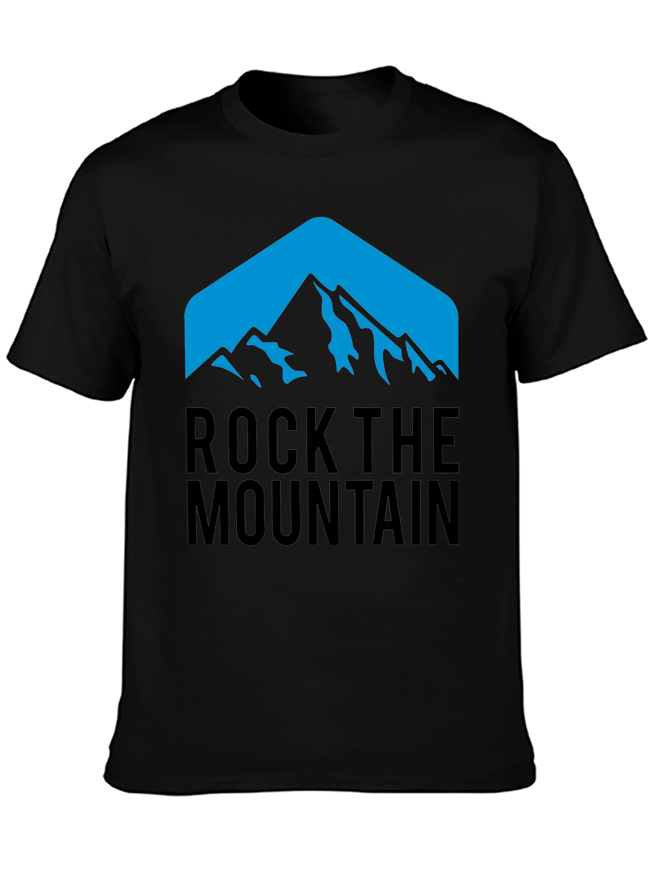 Black Rock the Mountain Graphic Tee - Black view 3