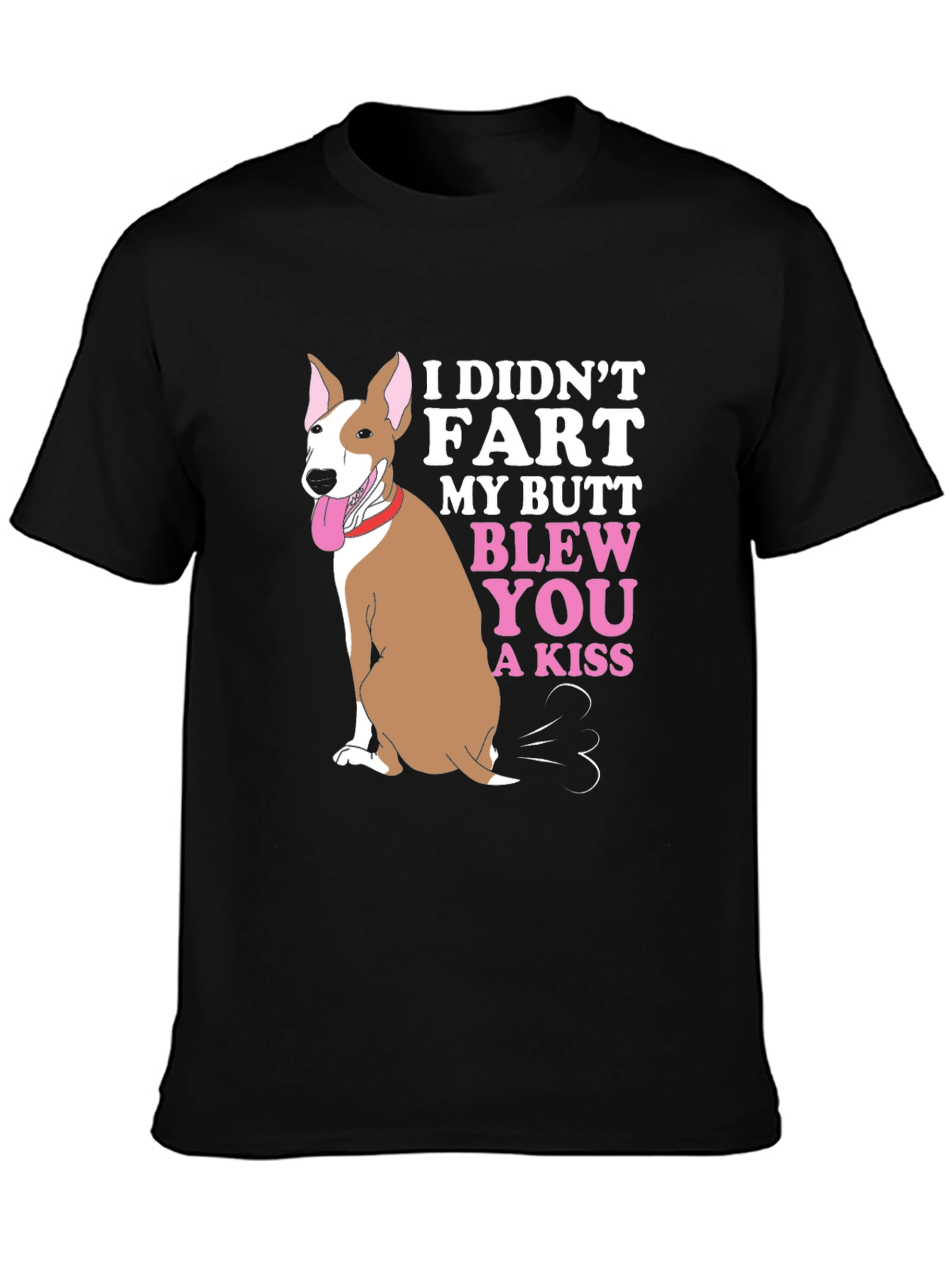 Black Funny Dog "I Didn't Fart" Graphic Tee view 3