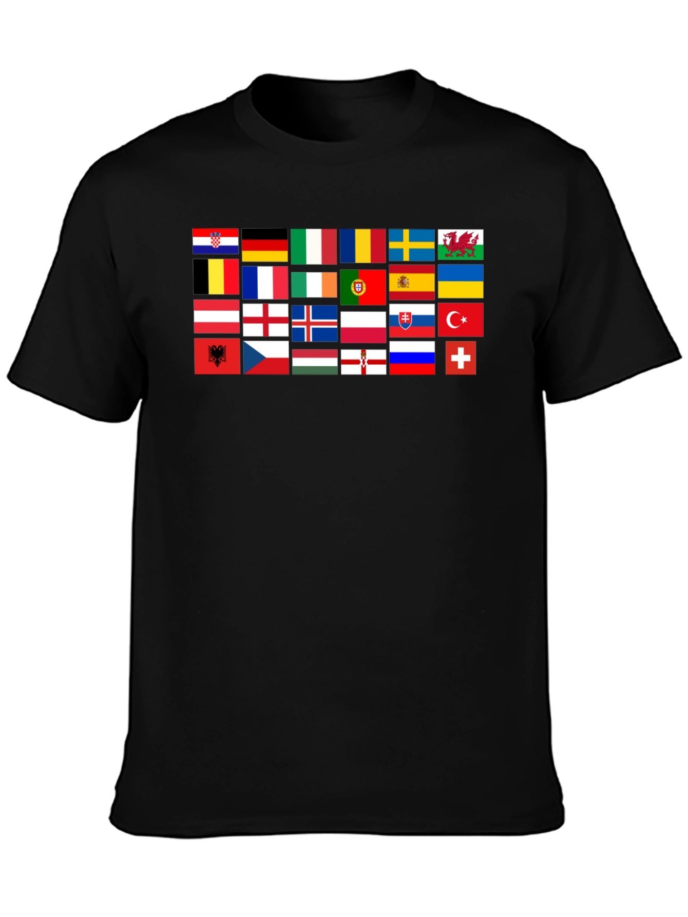 Flags of Europe Graphic T-Shirt - 3