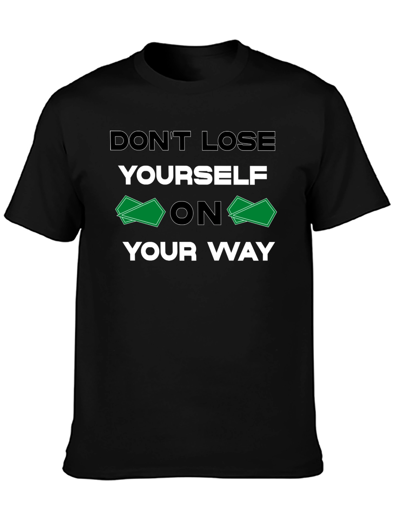 Black Don't Lose Yourself T-Shirt view 3