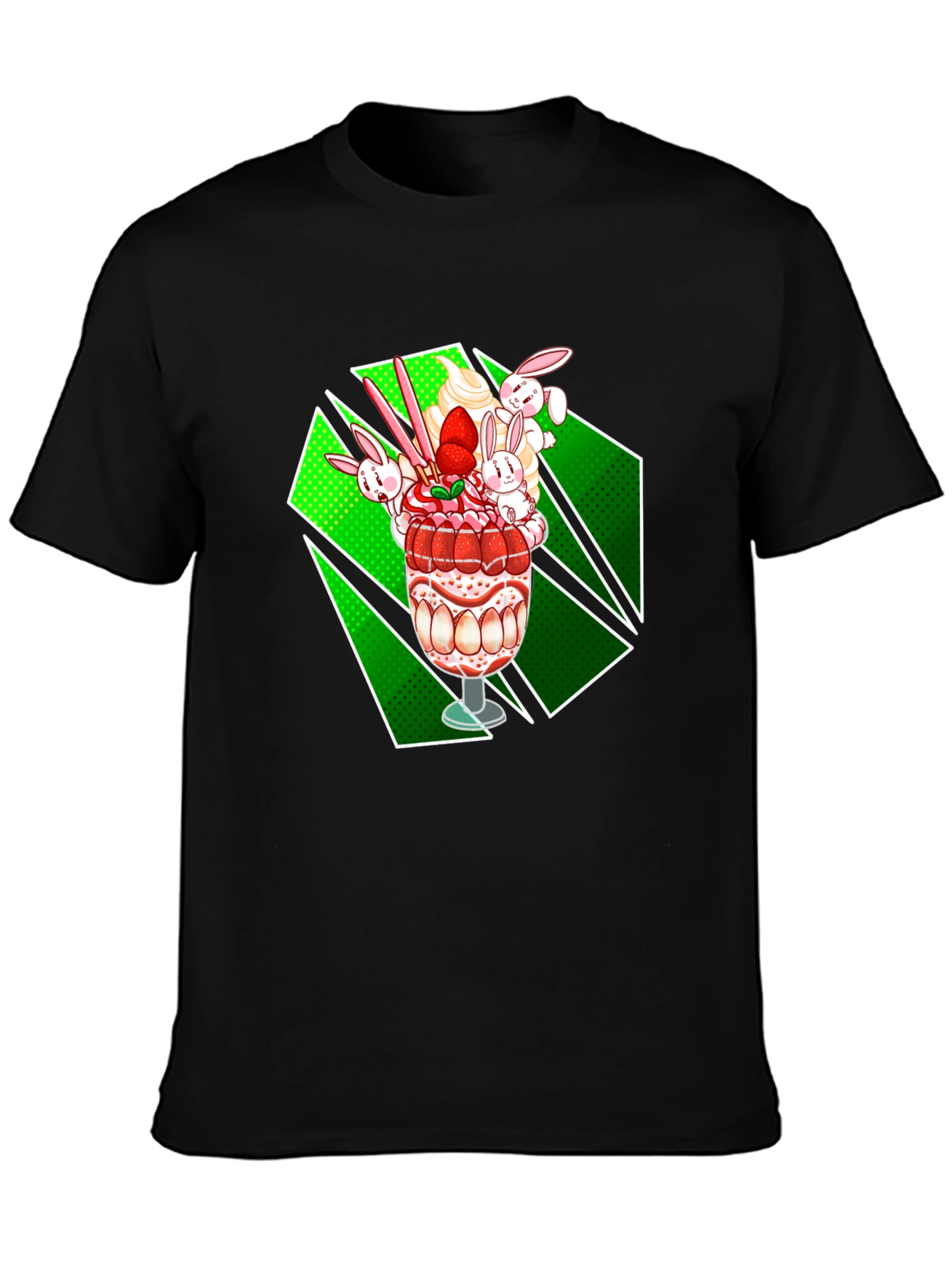 Black Dessert T-Shirt - Funky Food Tee view 3