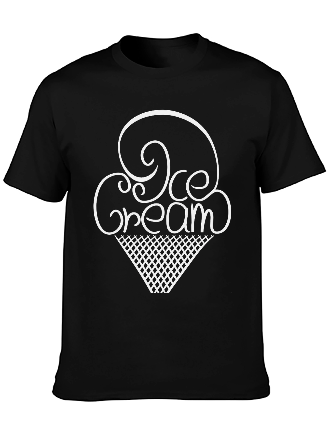 Black Ice Cream Graphic Tee - Fun & Stylish! view 3