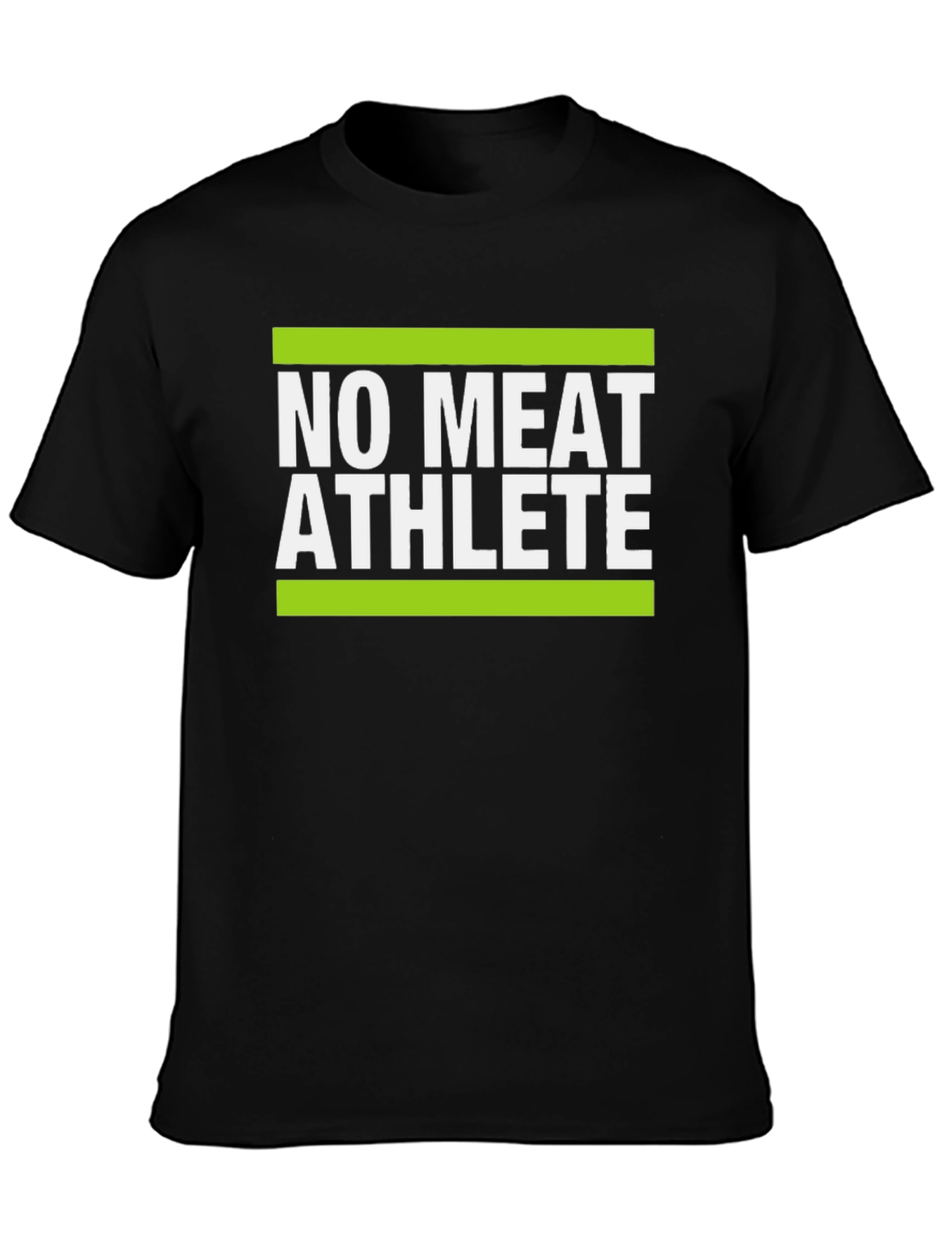 Black No Meat Athlete Graphic T-Shirt view 3