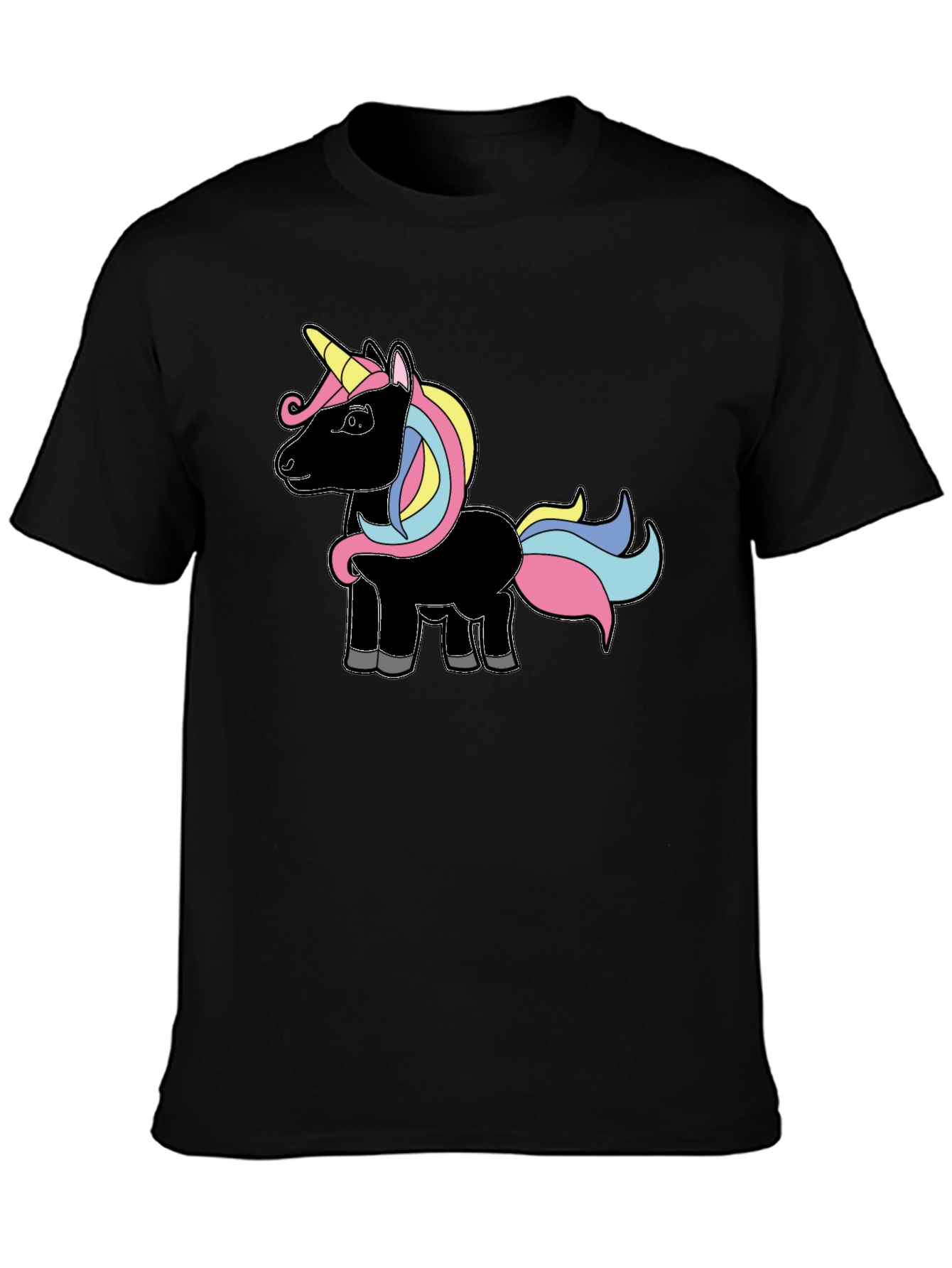 Unicorn Graphic Tee - Fun Black T-Shirt - 3