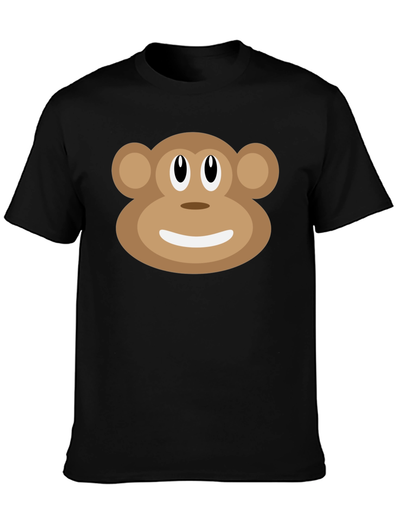 Black Monkey Face Graphic T-Shirt - Fun & Casual view 3