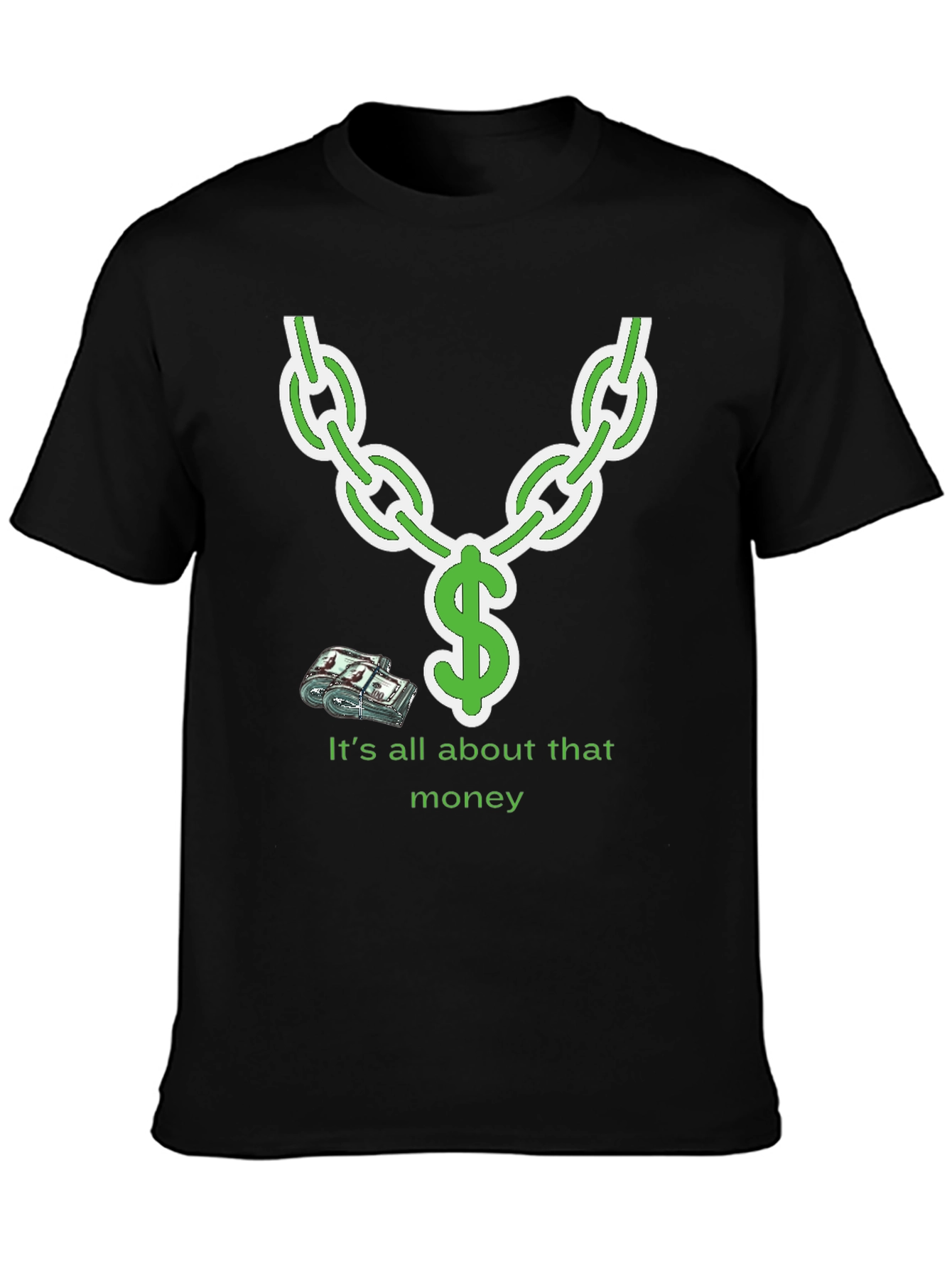 It's All About That Money Chain Graphic T-Shirt - 3