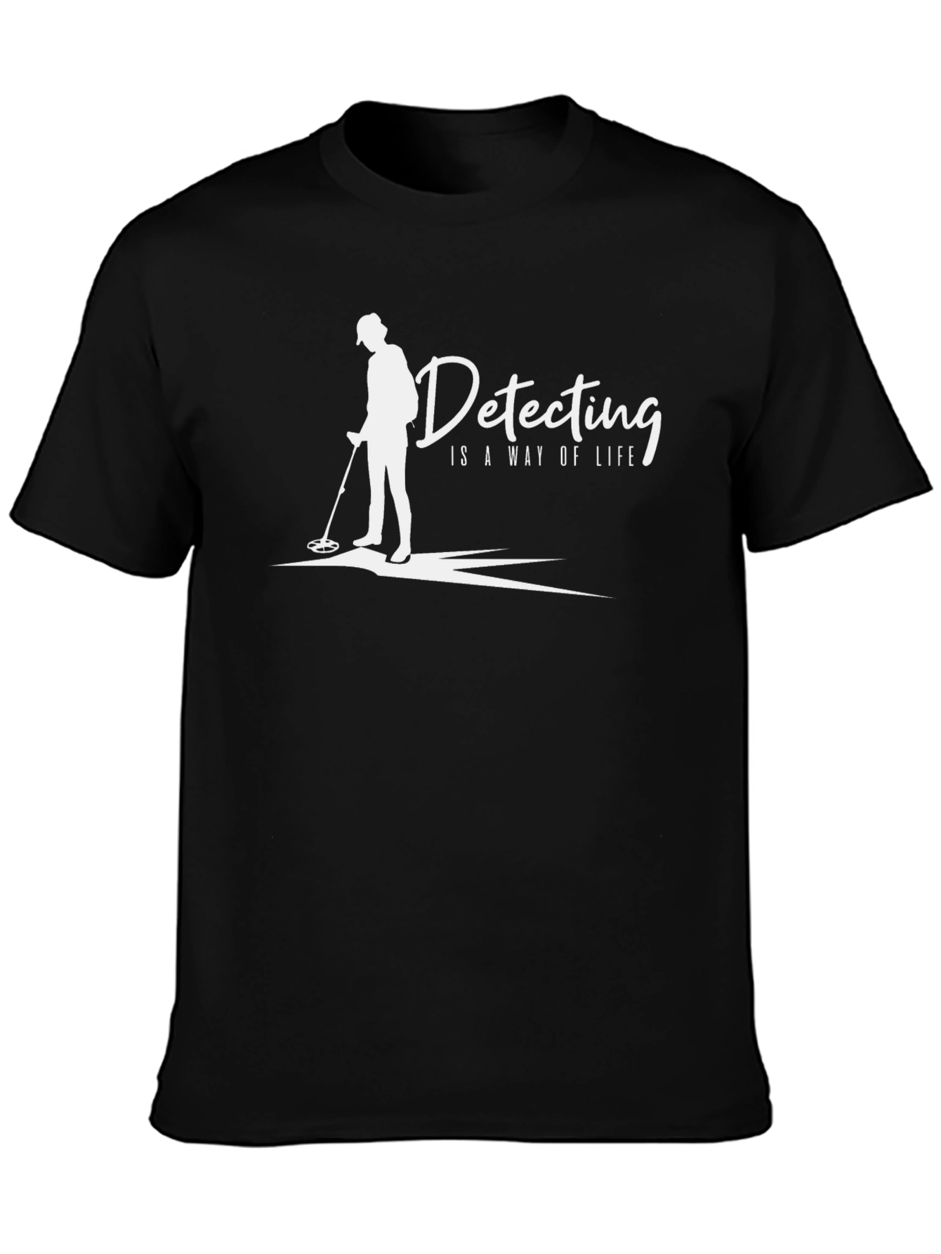 Detecting Is A Way Of Life Black T-Shirt - 3