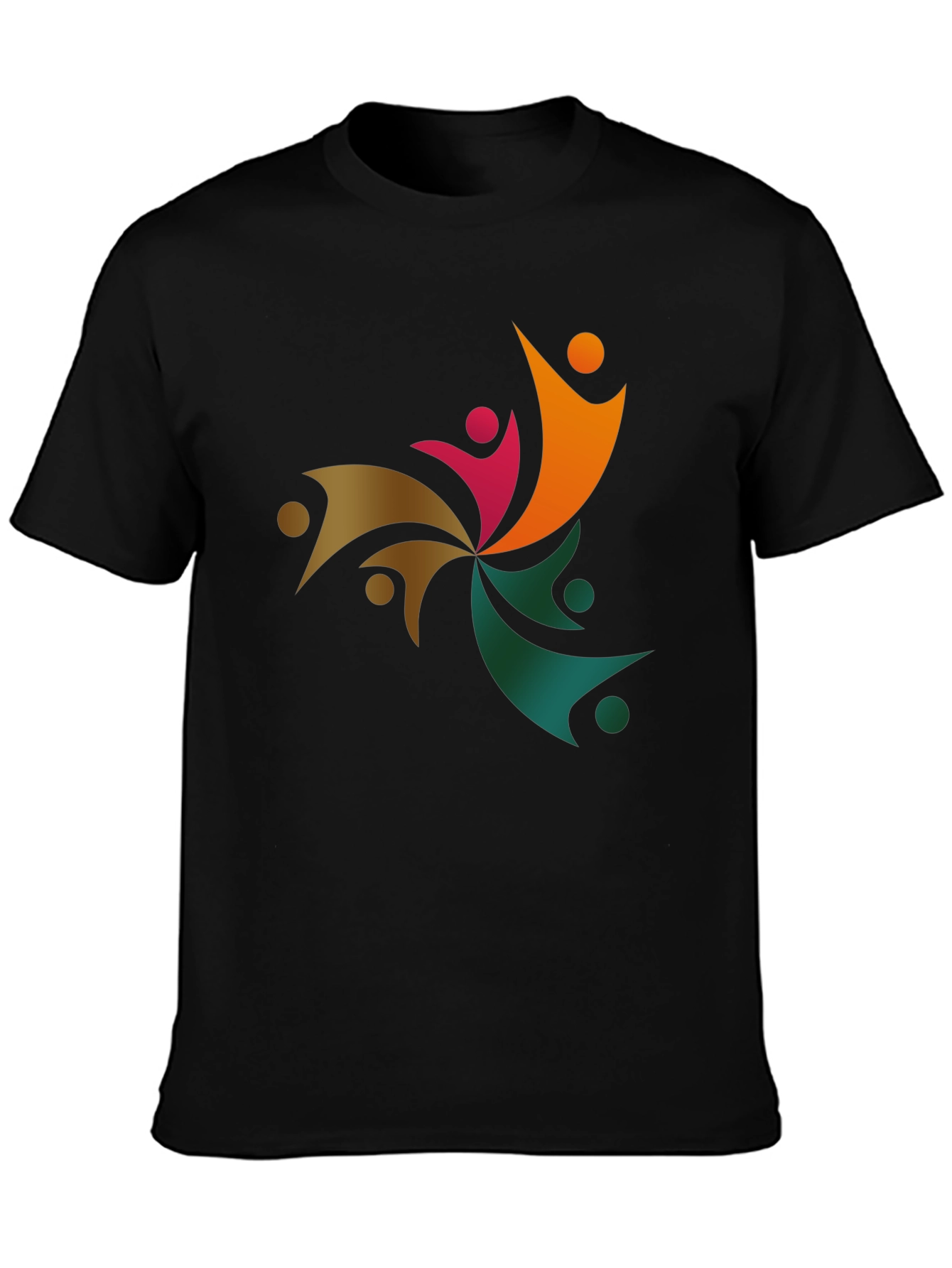 Black Community Unity Graphic T-Shirt - Soft Cotton Blend view 3