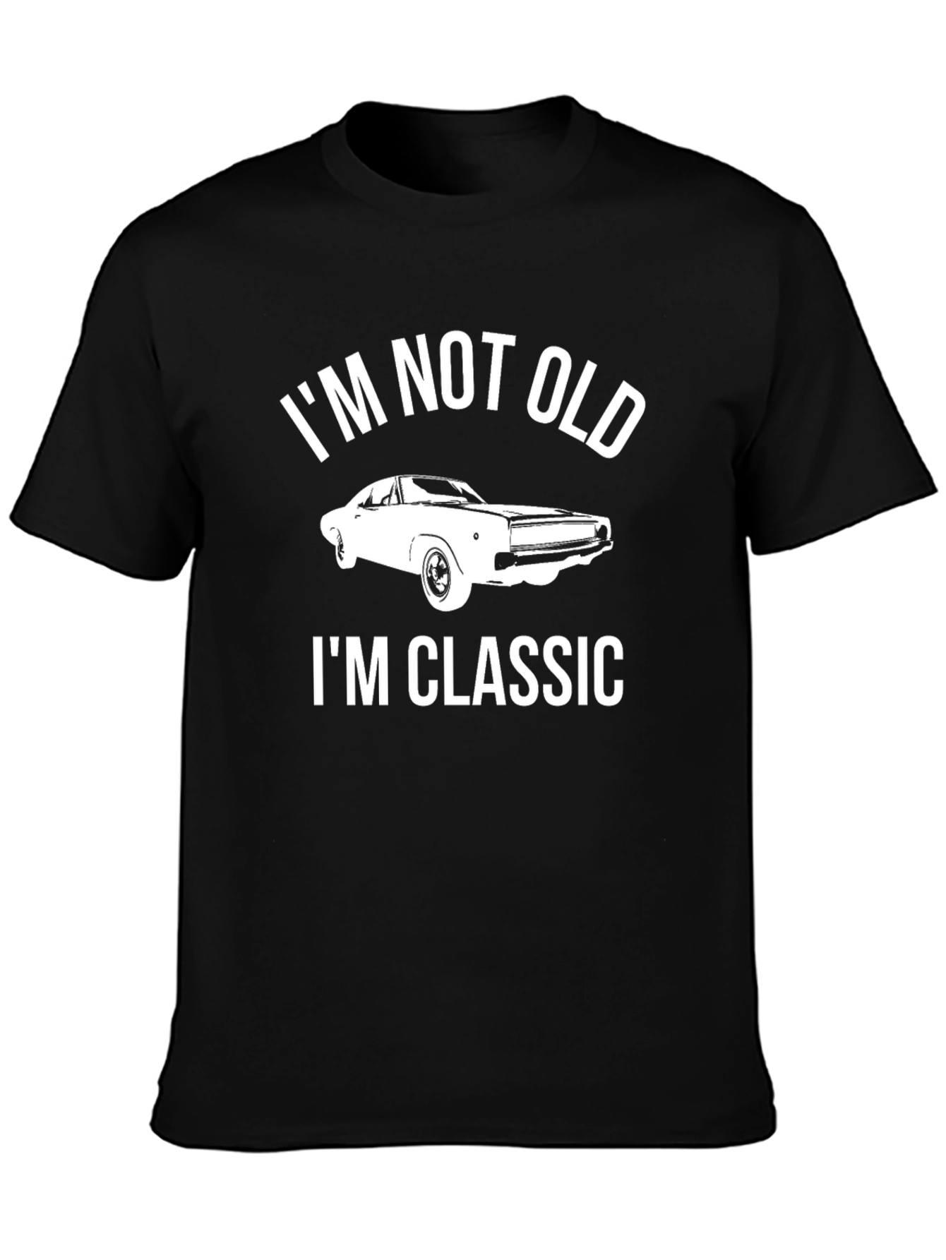 Black I'm Not Old, I'm Classic Car T-Shirt view 3