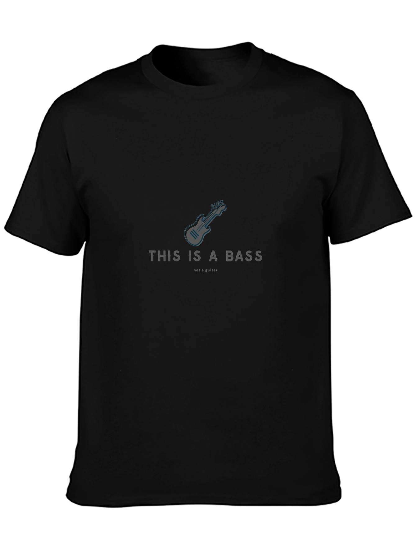 Black This Is A Bass Funny Music T-Shirt view 3