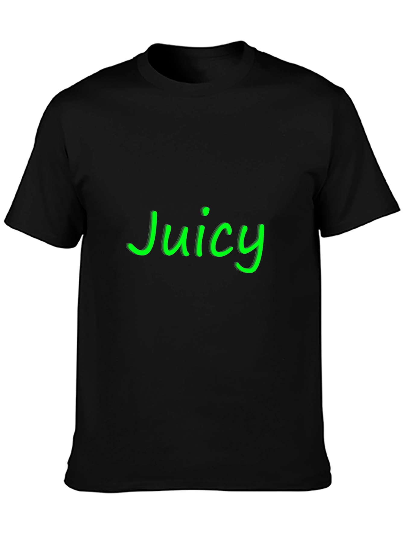 Black Juicy Black Graphic Tee - Casual Style view 3