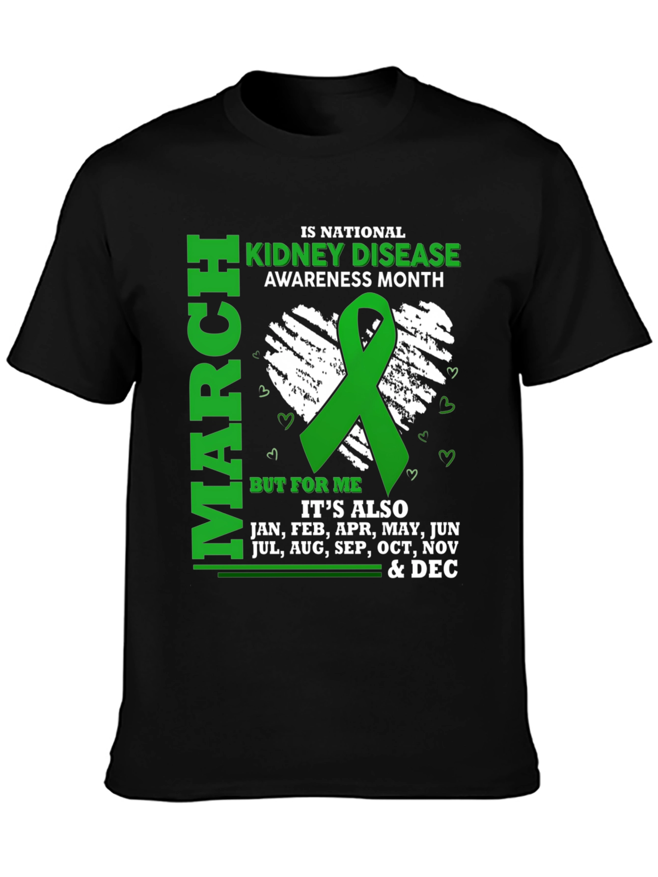 Black Kidney Disease Awareness Month T-Shirt view 3