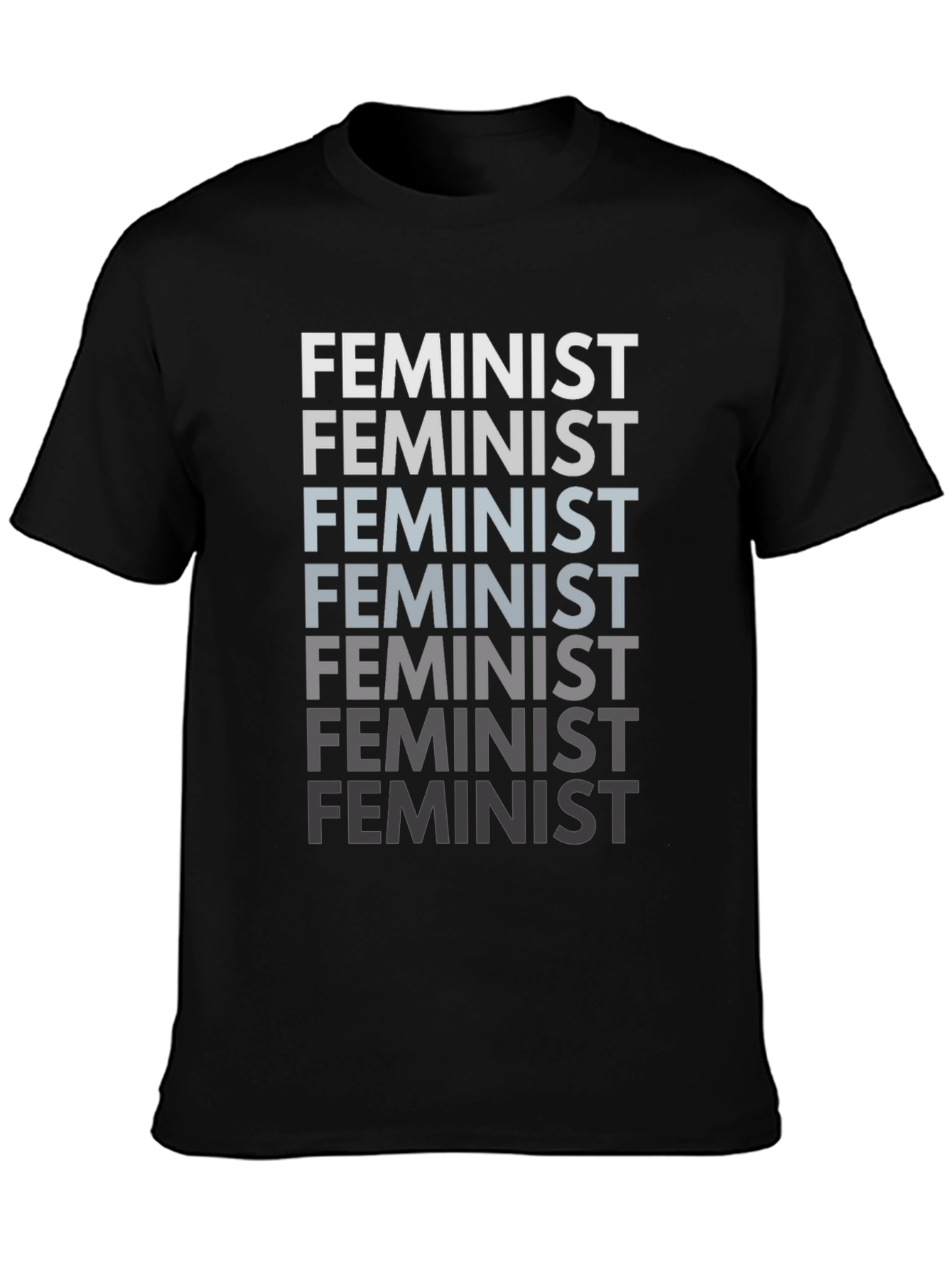 Black Feminist T-Shirt - Bold Statement Tee view 3