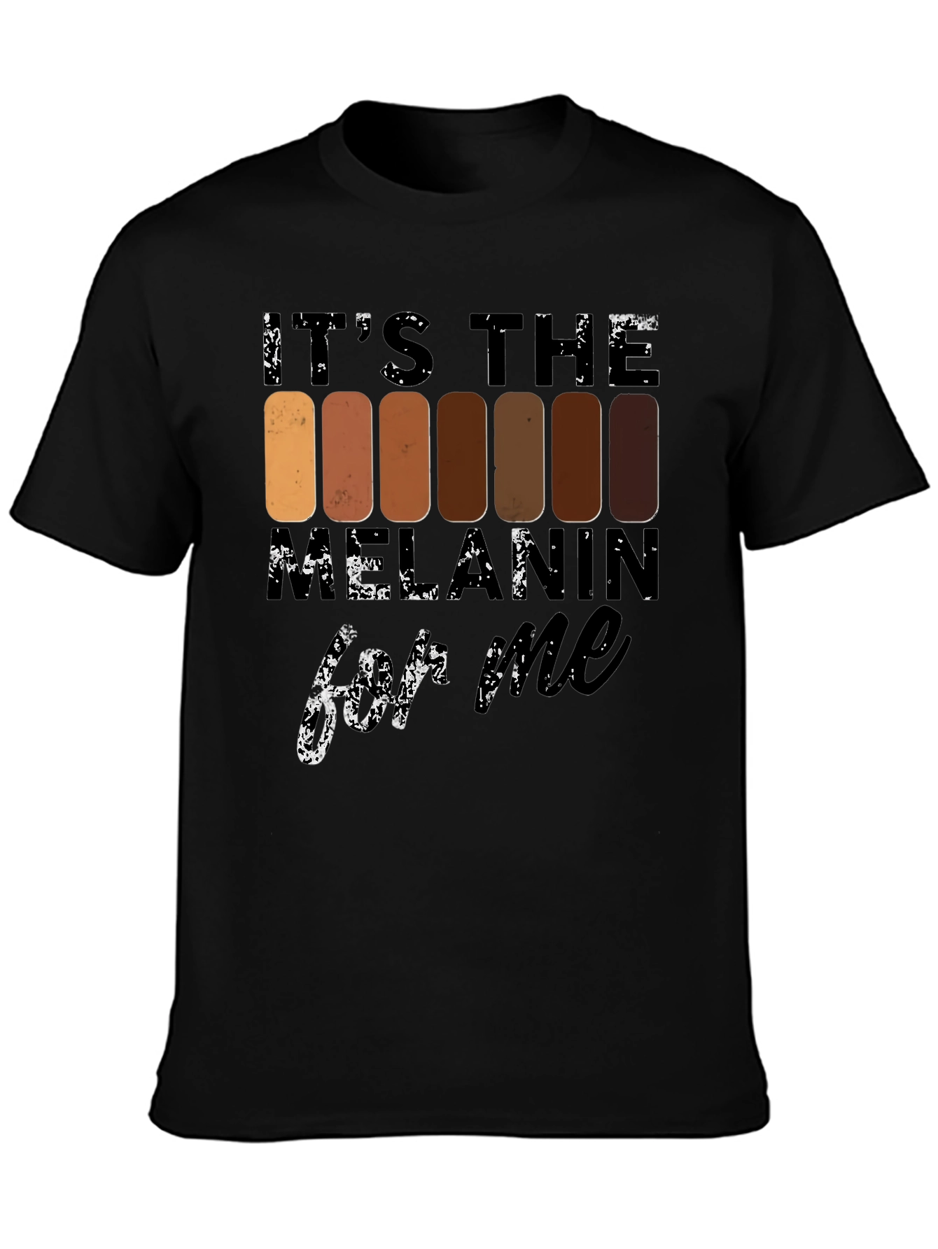 Black Melanin T-Shirt - It's The Melanin For Me view 3
