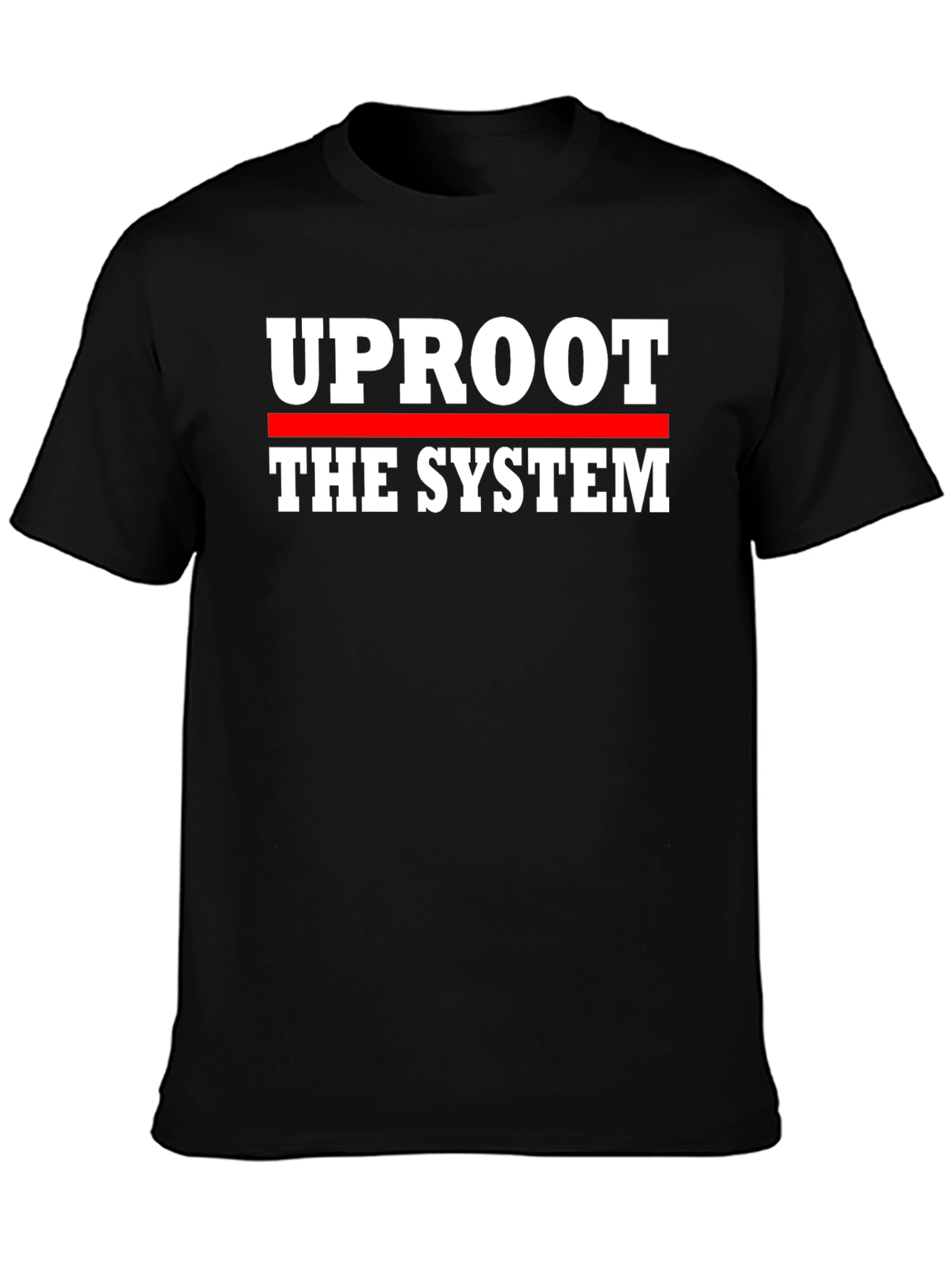Black Uproot the System Graphic Tee - Black view 3