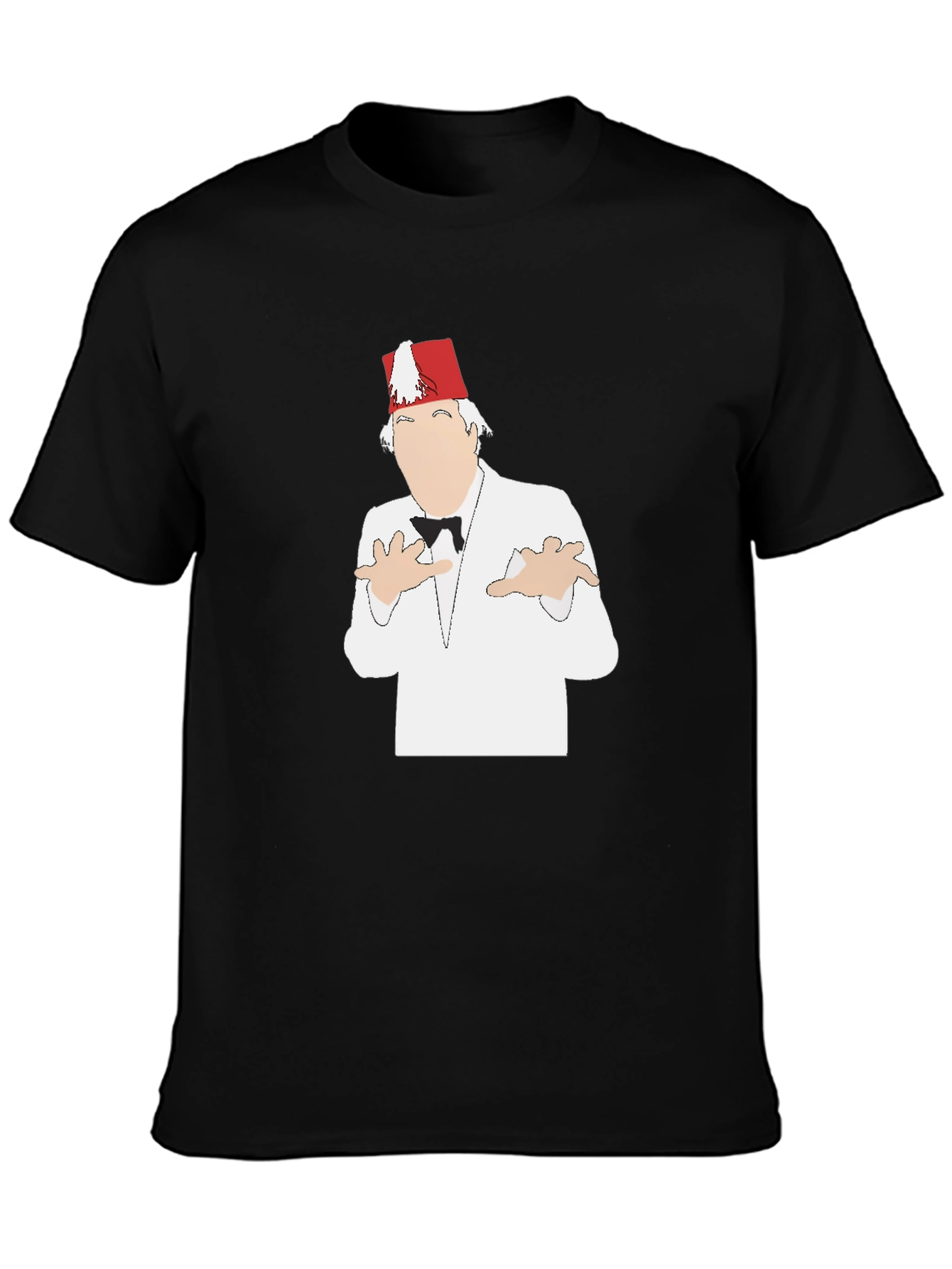 Black Marty Feldman Fez T-Shirt view 3