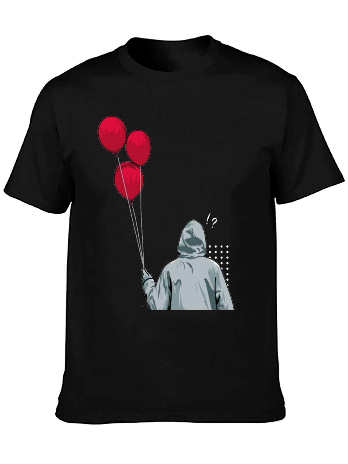 IT Pennywise T-Shirt: Red Balloons & Creepy Clown Design - 3