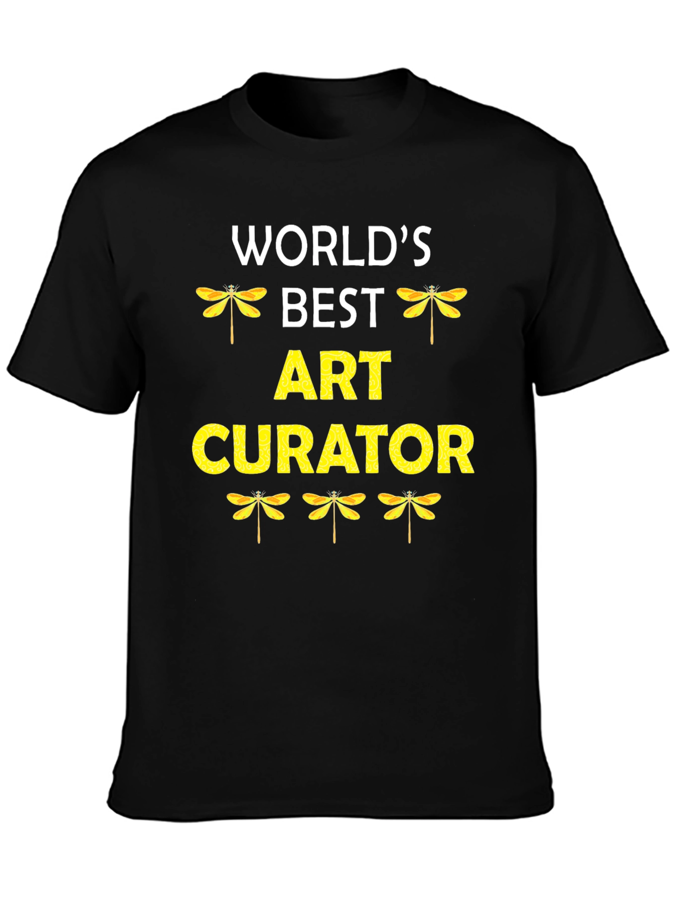 Black World's Best Art Curator Graphic Tee view 3