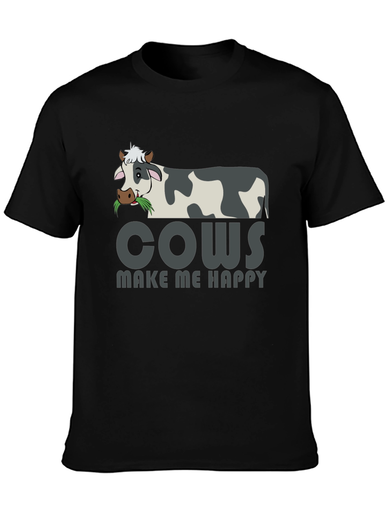 Black Cows Make Me Happy Graphic Tee view 3