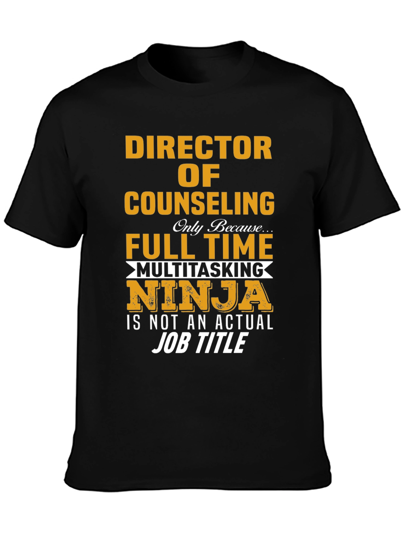 Black Director of Counseling Novelty T-Shirt view 3