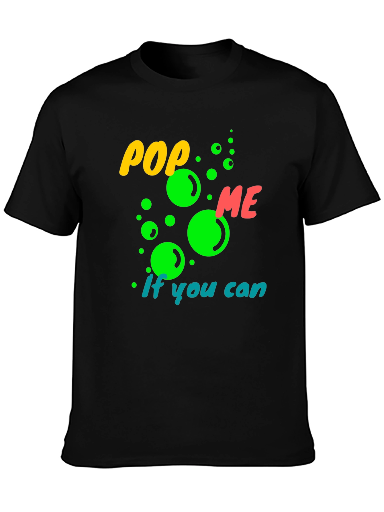 Black Pop Me If You Can Graphic Tee view 3