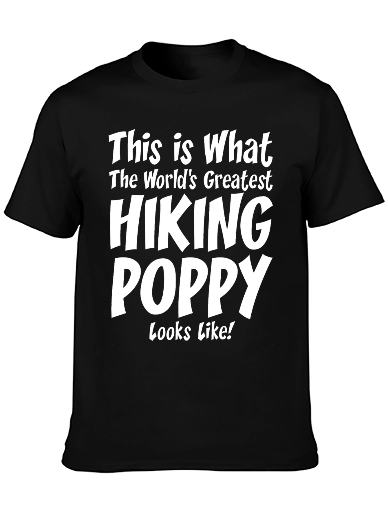 Black Hiking Poppy T-Shirt - World's Greatest! view 3