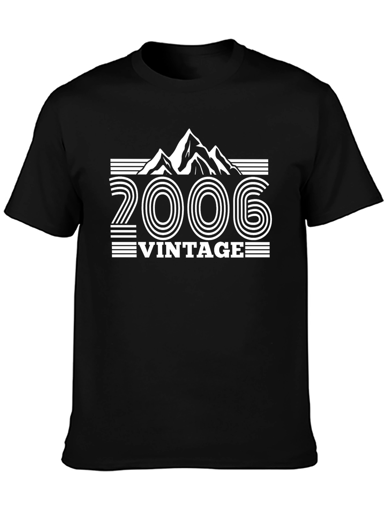Black Vintage 2006 Mountain T-Shirt view 3