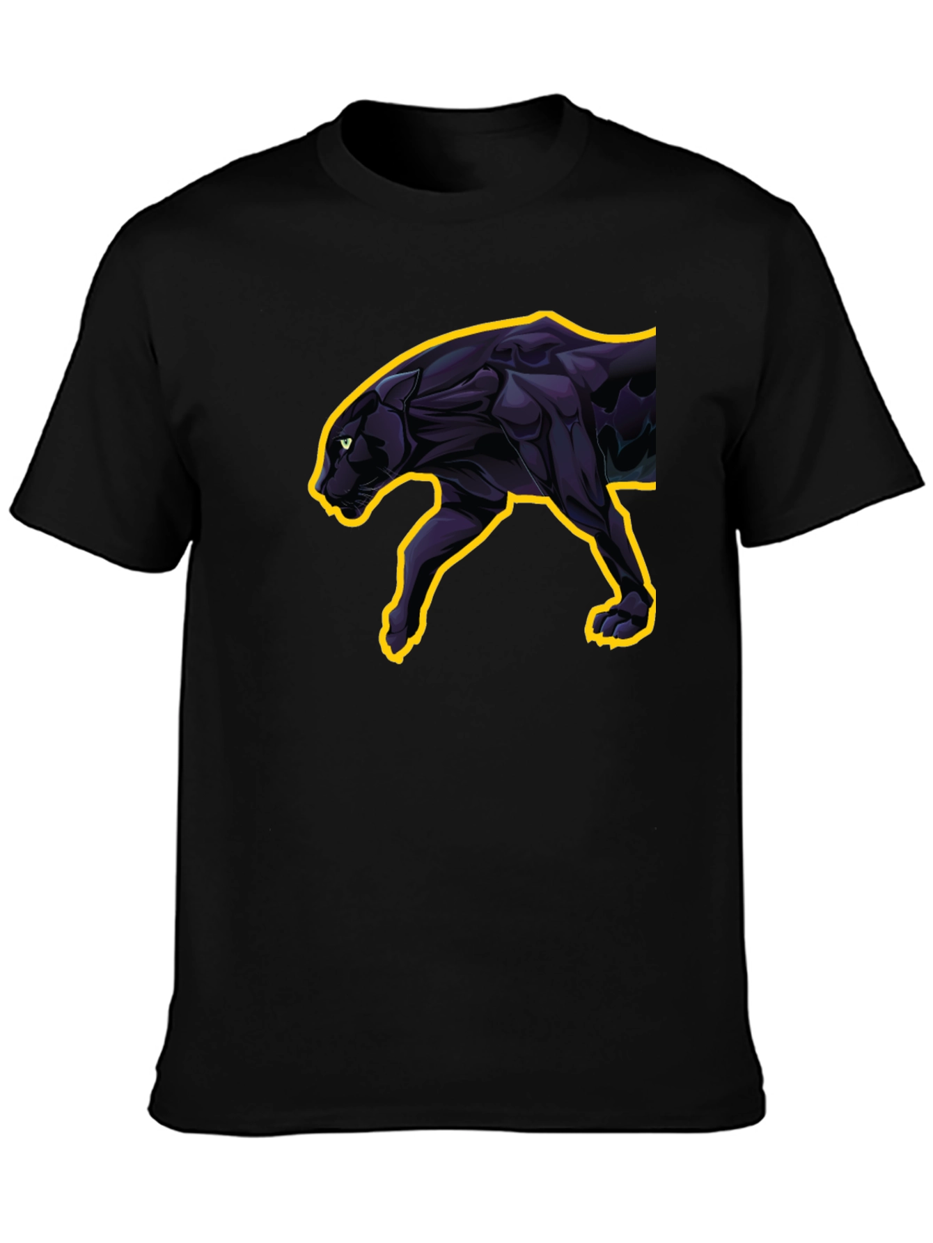 Black Black Panther Graphic Tee - Sleek & Stylish view 3