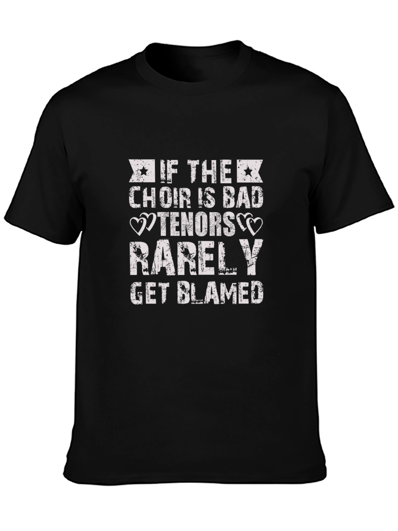 Black Choir Tenors T-Shirt Funny Music Vocalist Gift view 3