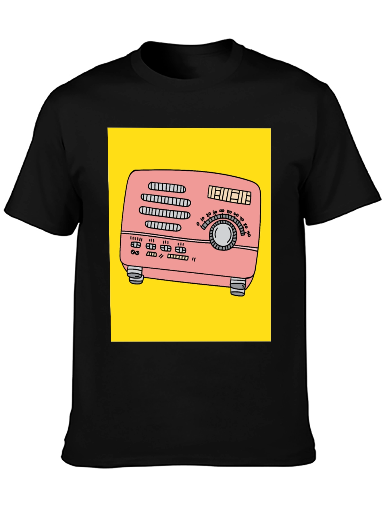 Retro Radio Graphic T-Shirt - 3