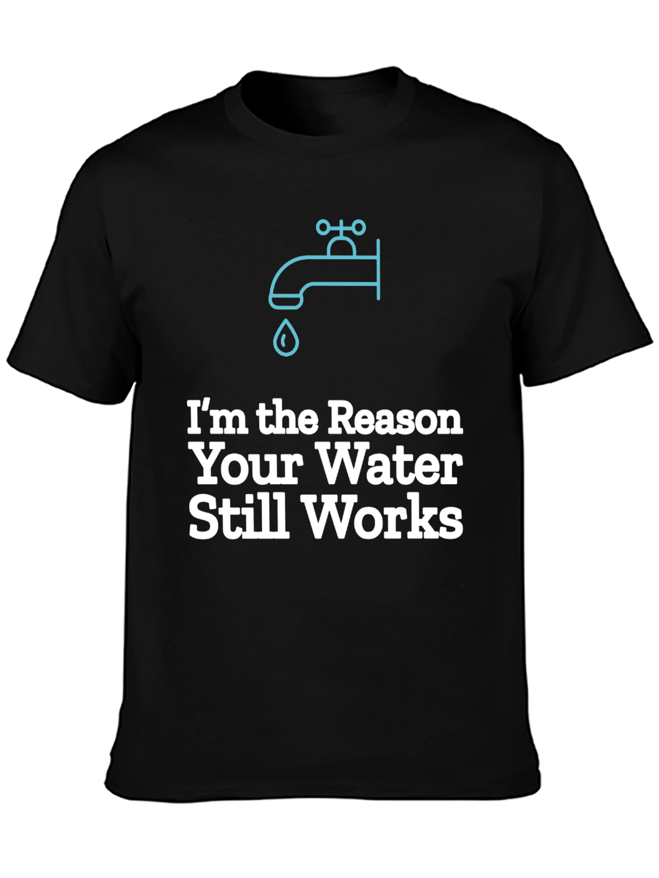 Black Reason Your Water Still Works Graphic Tee - Black view 3
