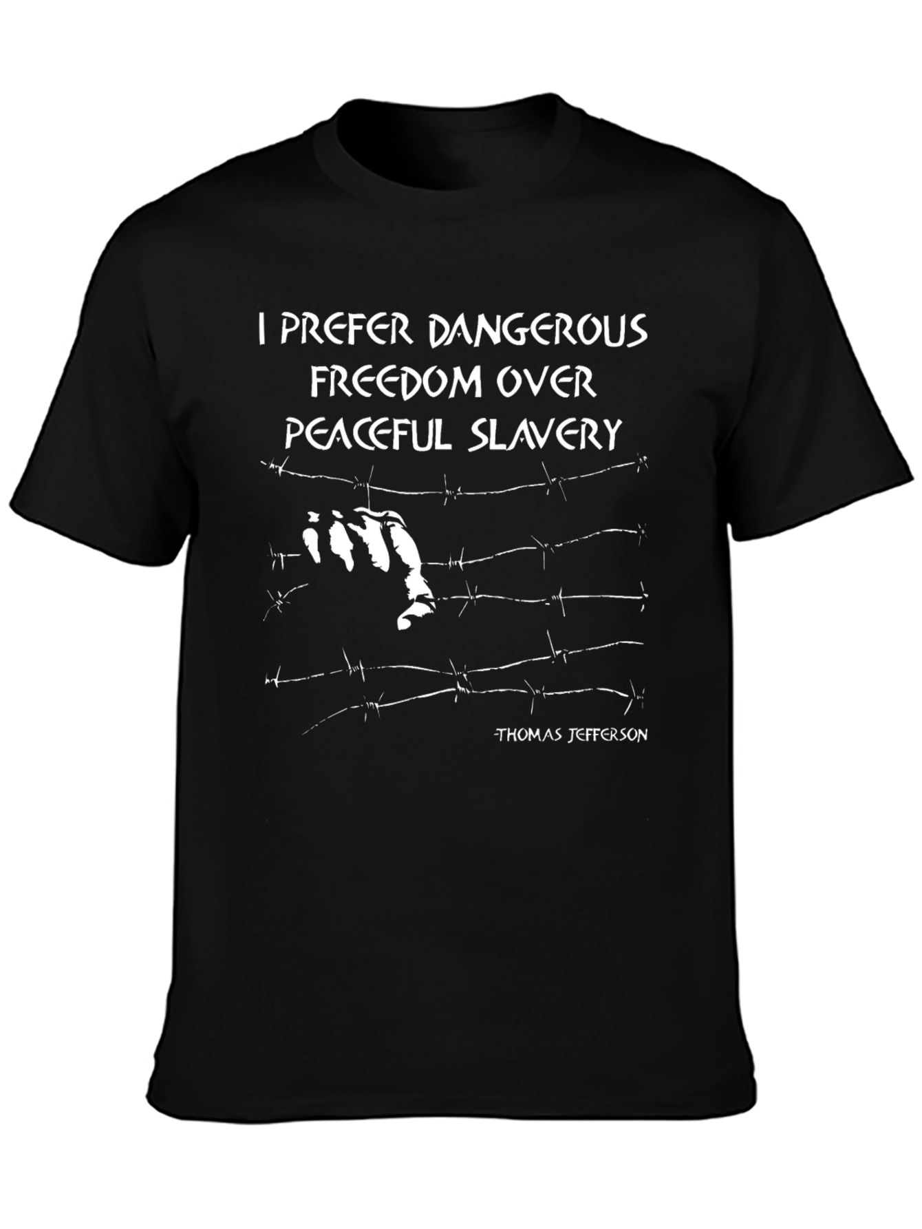 Black Dangerous Freedom T-Shirt view 3